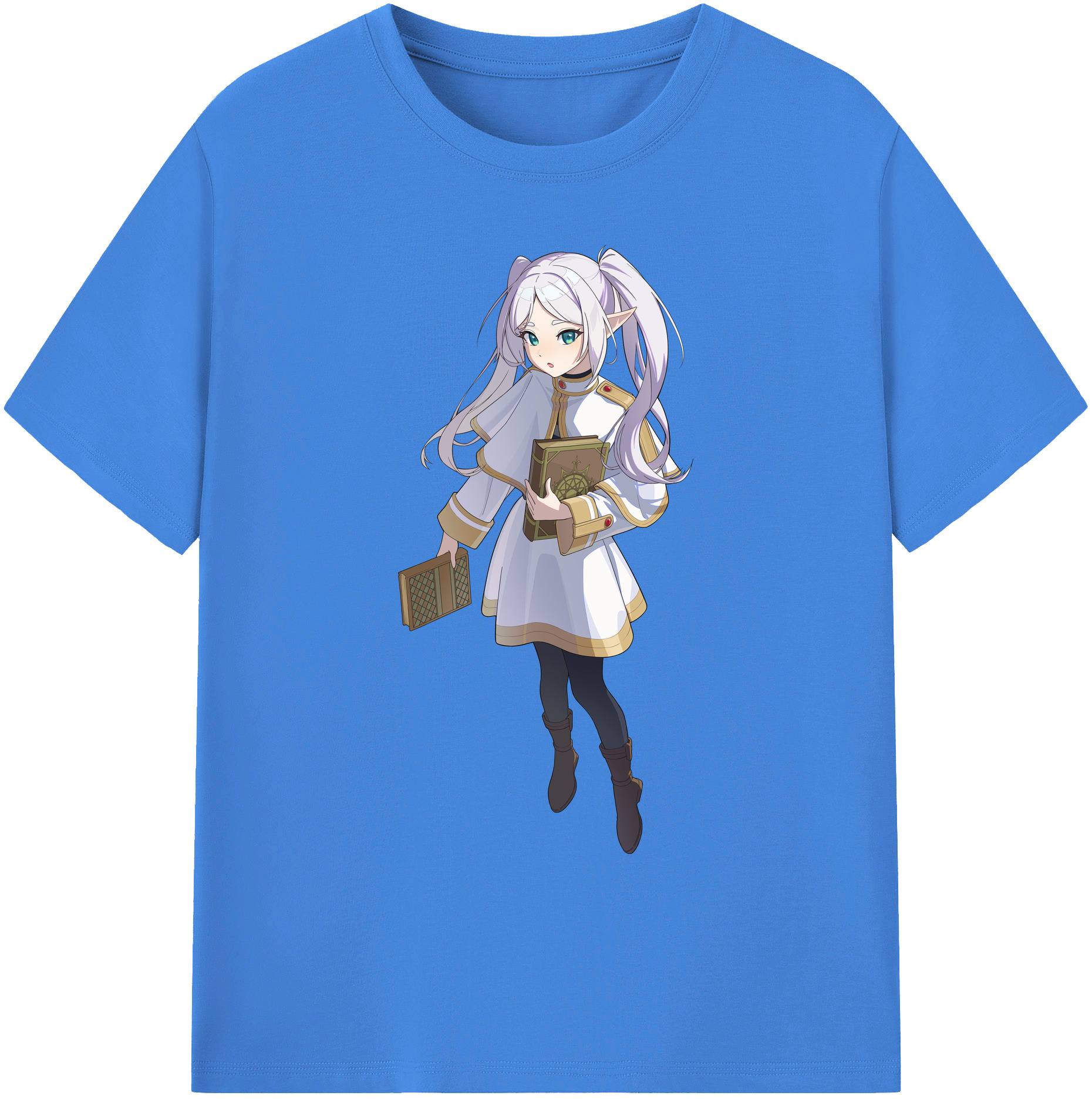 （画像用） 葬送のフリーレン Frieren 綿100％ メンズ半袖Tシャツ｜肌触りやわらか＆通気性