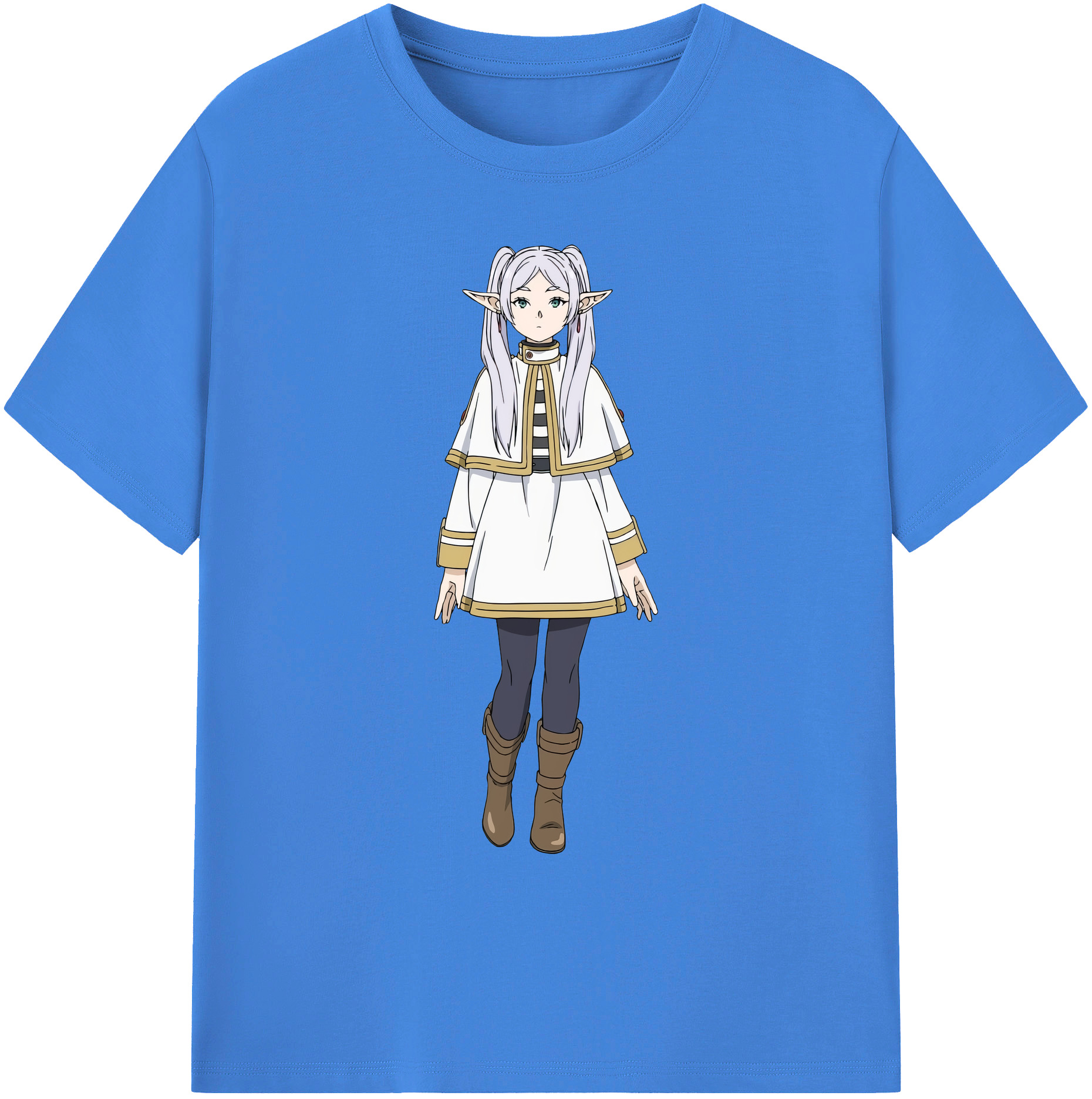 （画像用） 葬送のフリーレン Frieren 綿100％ メンズ半袖Tシャツ｜肌触りやわらか＆通気性