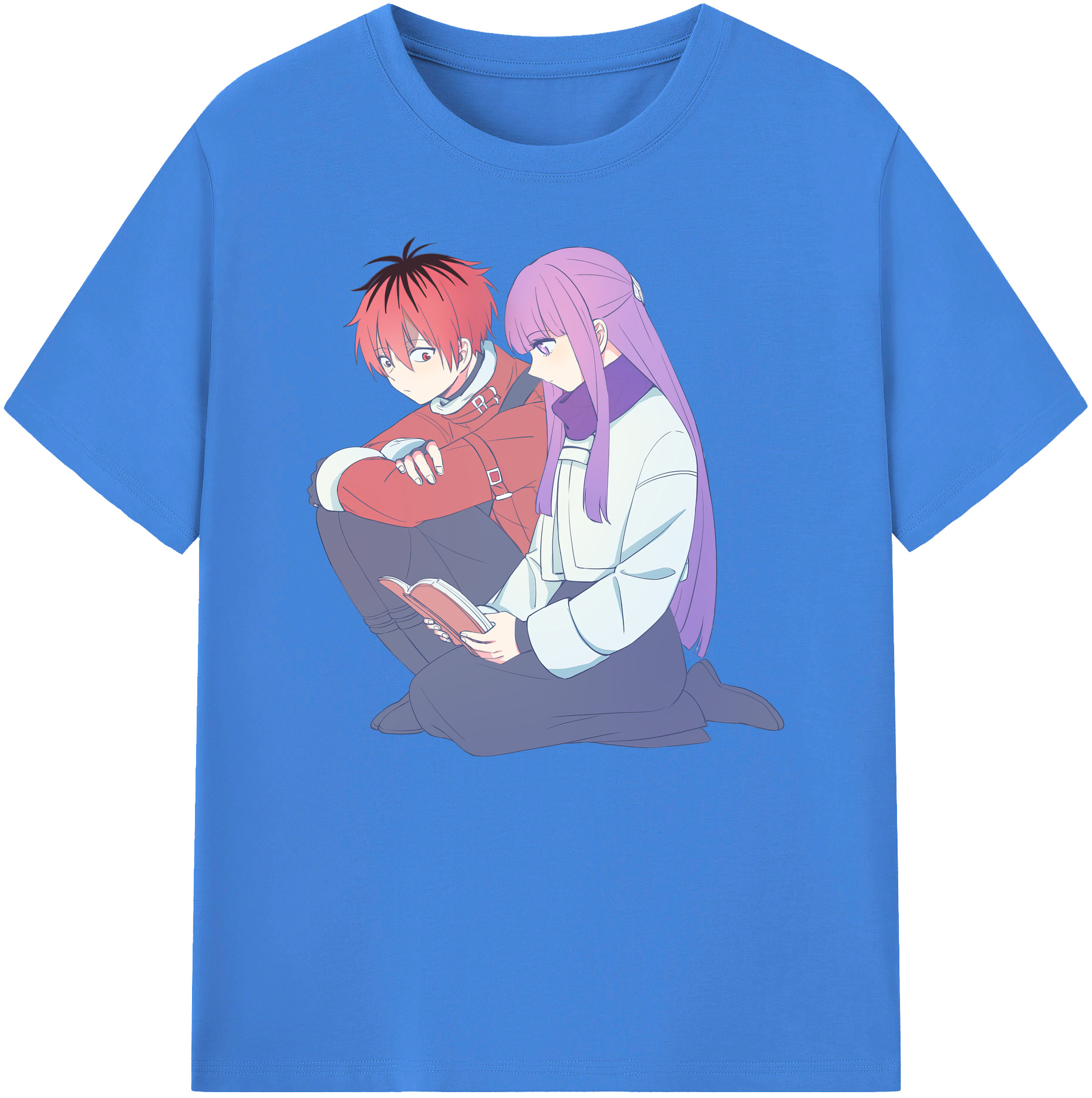 （画像用） 葬送のフリーレン Frieren 綿100％ メンズ半袖Tシャツ｜肌触りやわらか＆通気性