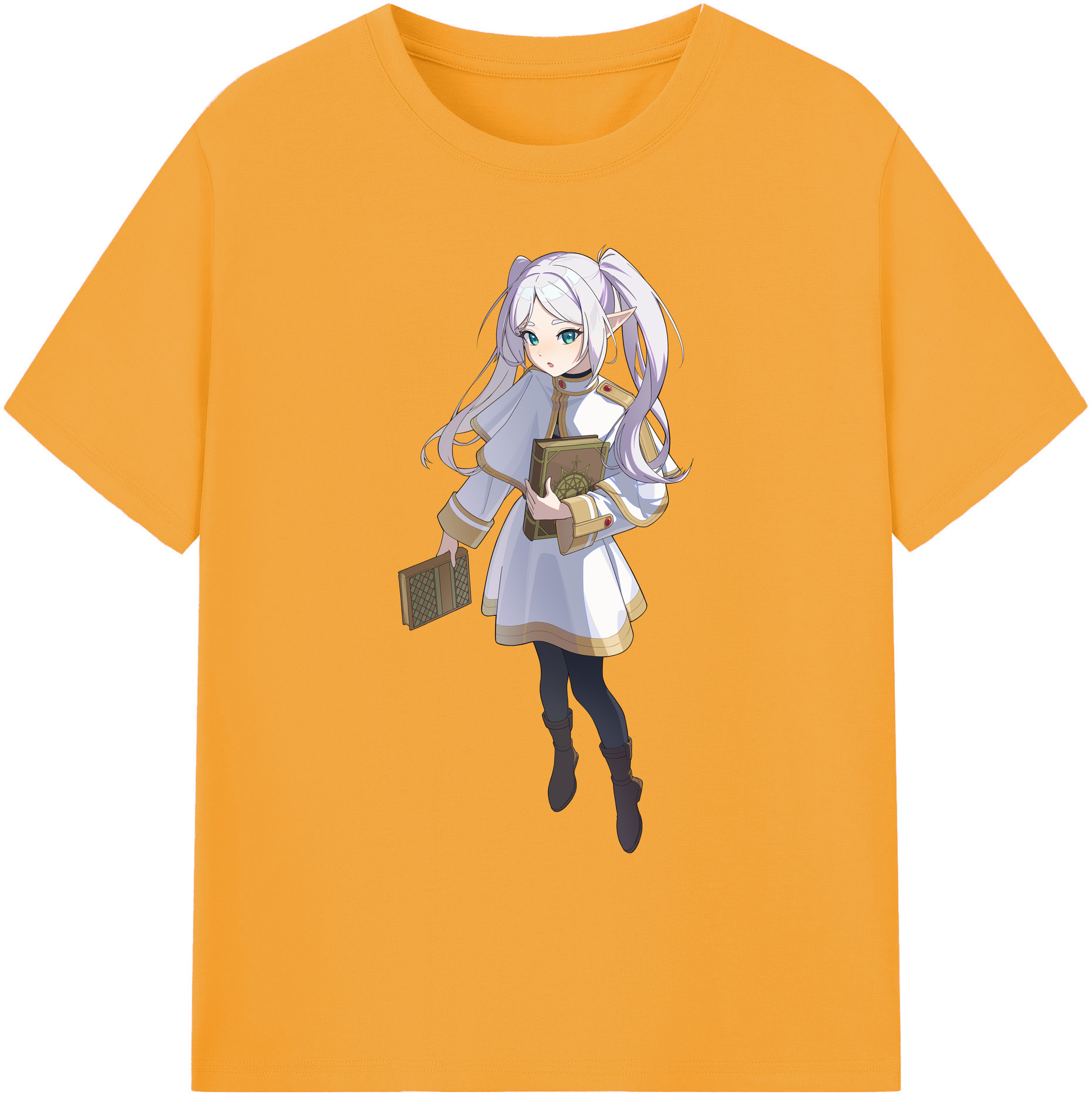 （画像用） 葬送のフリーレン Frieren 綿100％ メンズ半袖Tシャツ｜肌触りやわらか＆通気性