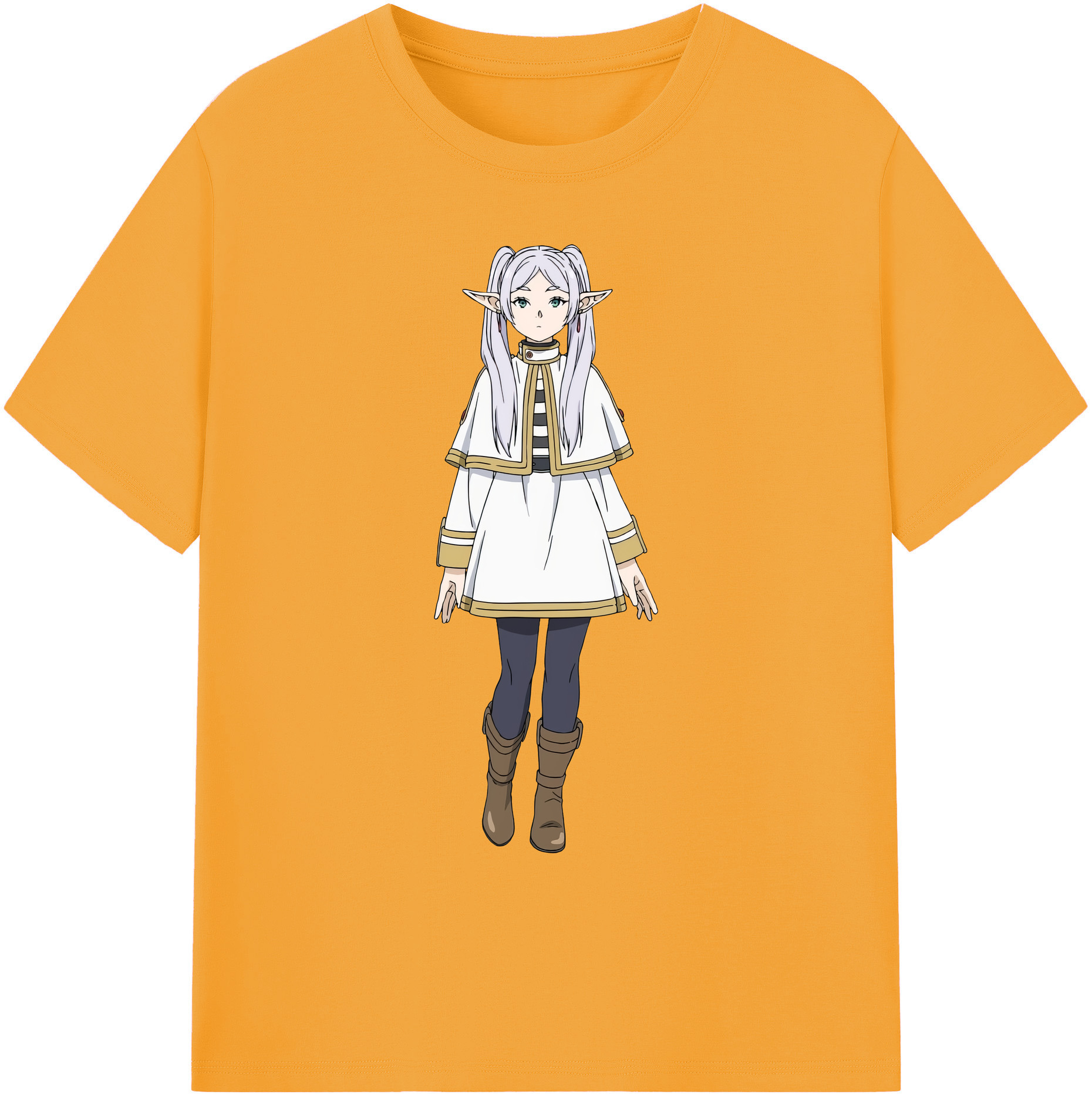 （画像用） 葬送のフリーレン Frieren 綿100％ メンズ半袖Tシャツ｜肌触りやわらか＆通気性