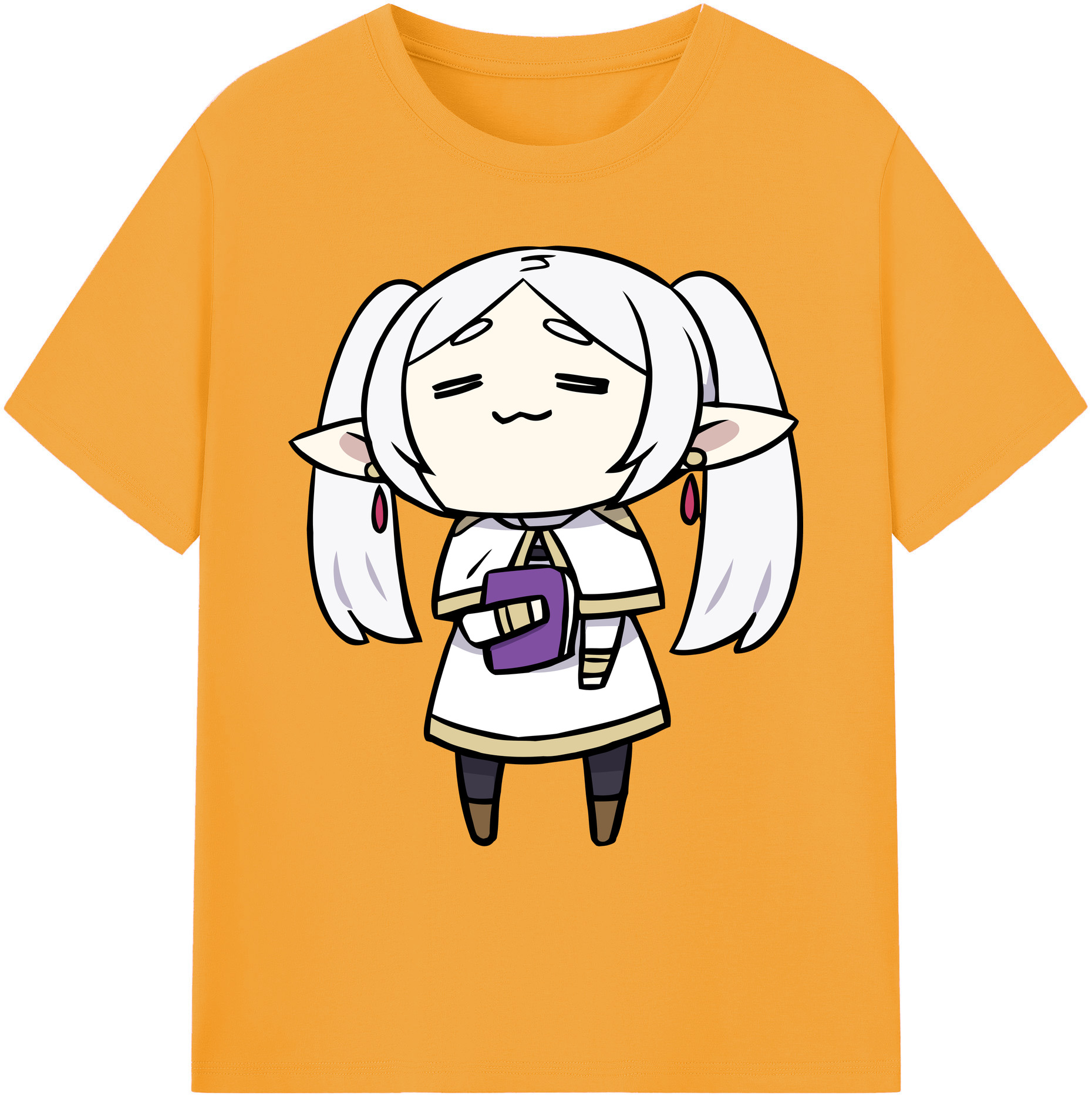 （画像用） 葬送のフリーレン Frieren 綿100％ メンズ半袖Tシャツ｜肌触りやわらか＆通気性