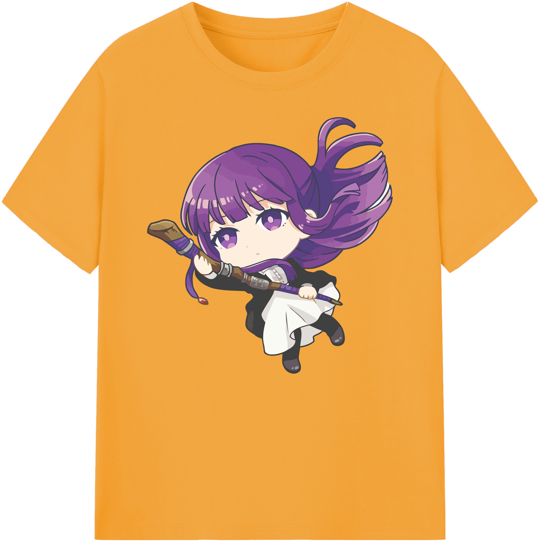 （画像用） 葬送のフリーレン Frieren 綿100％ メンズ半袖Tシャツ｜肌触りやわらか＆通気性