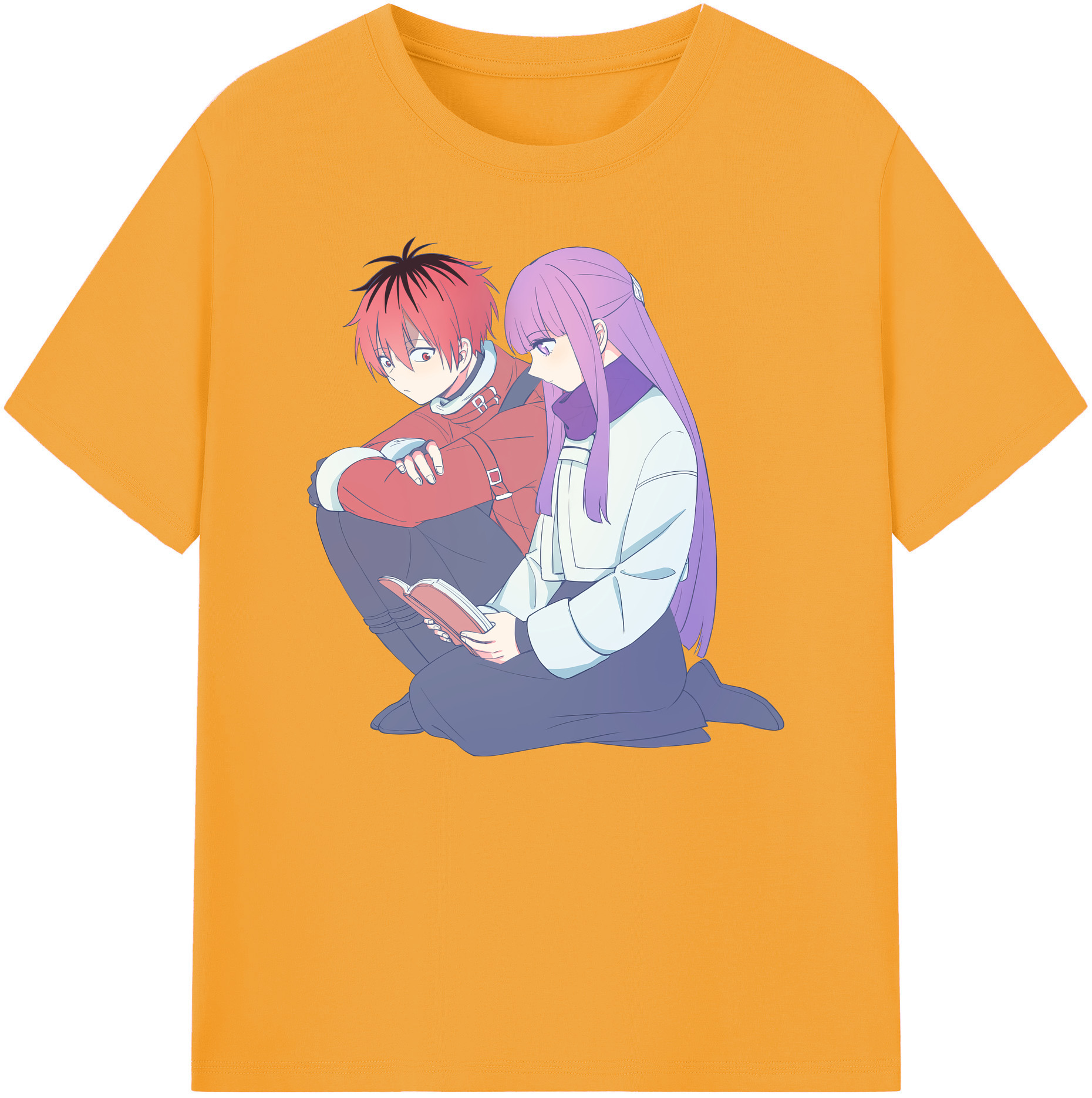 （画像用） 葬送のフリーレン Frieren 綿100％ メンズ半袖Tシャツ｜肌触りやわらか＆通気性