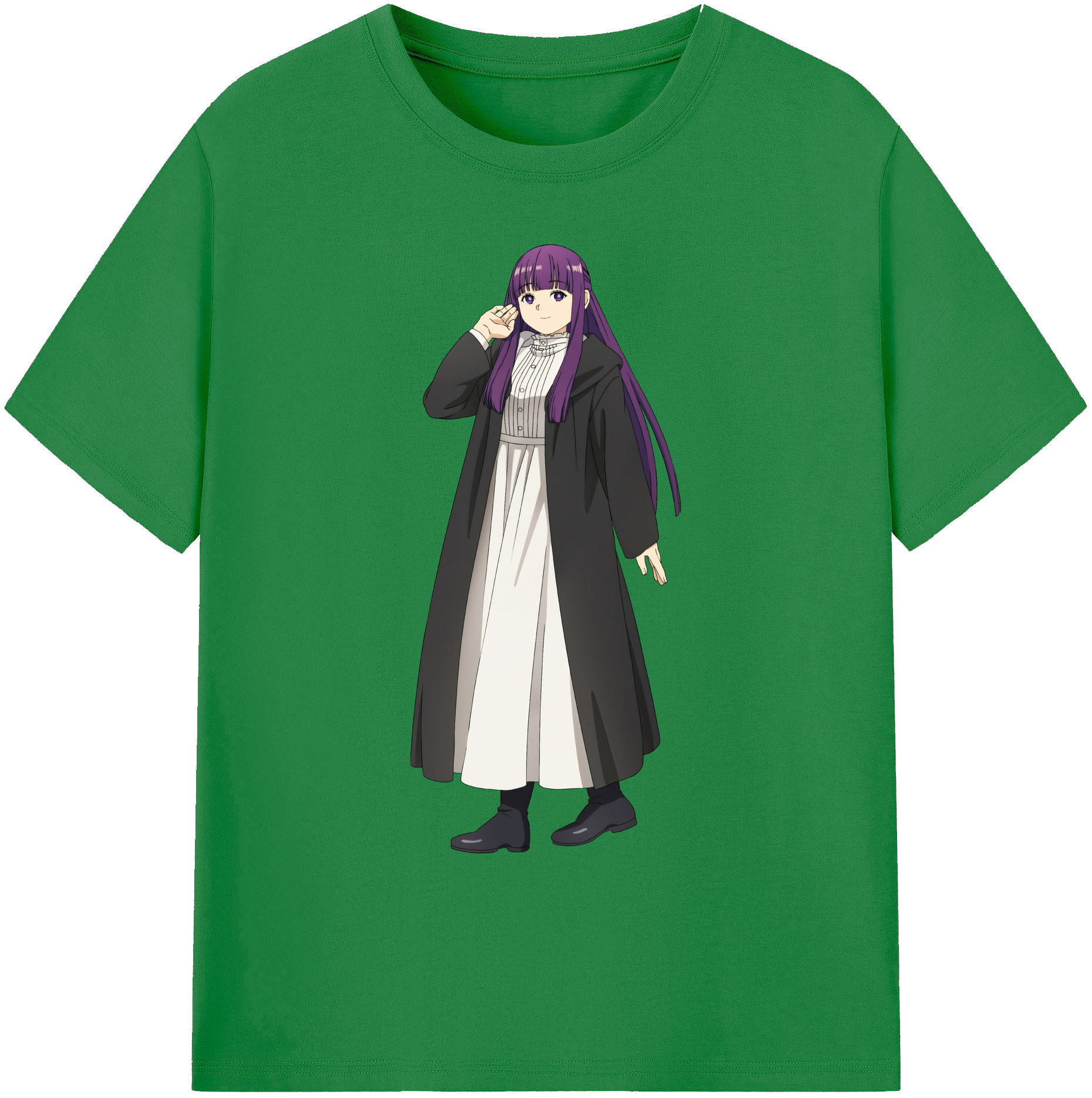 （画像用） 葬送のフリーレン Frieren 綿100％ メンズ半袖Tシャツ｜肌触りやわらか＆通気性