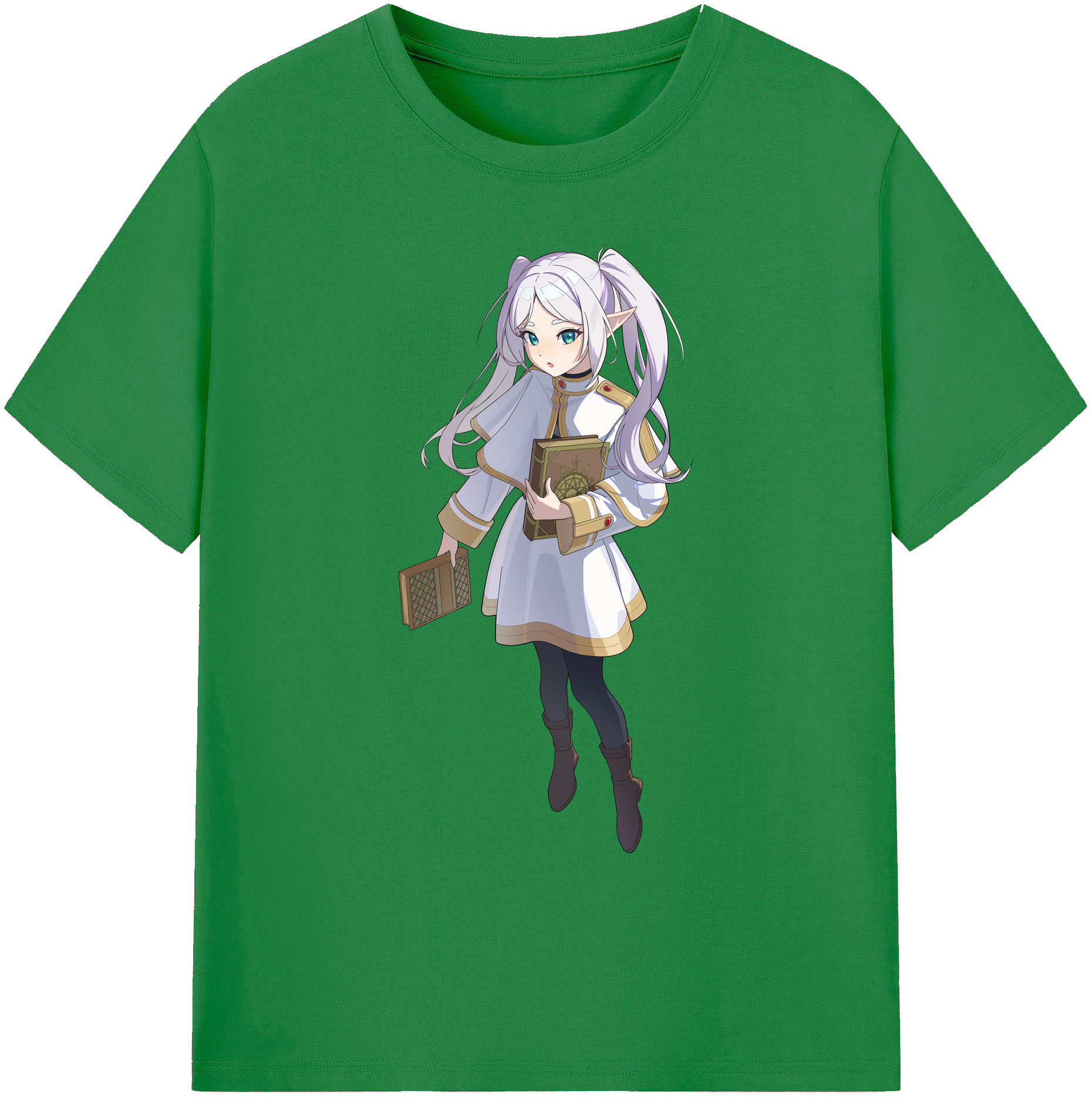 （画像用） 葬送のフリーレン Frieren 綿100％ メンズ半袖Tシャツ｜肌触りやわらか＆通気性