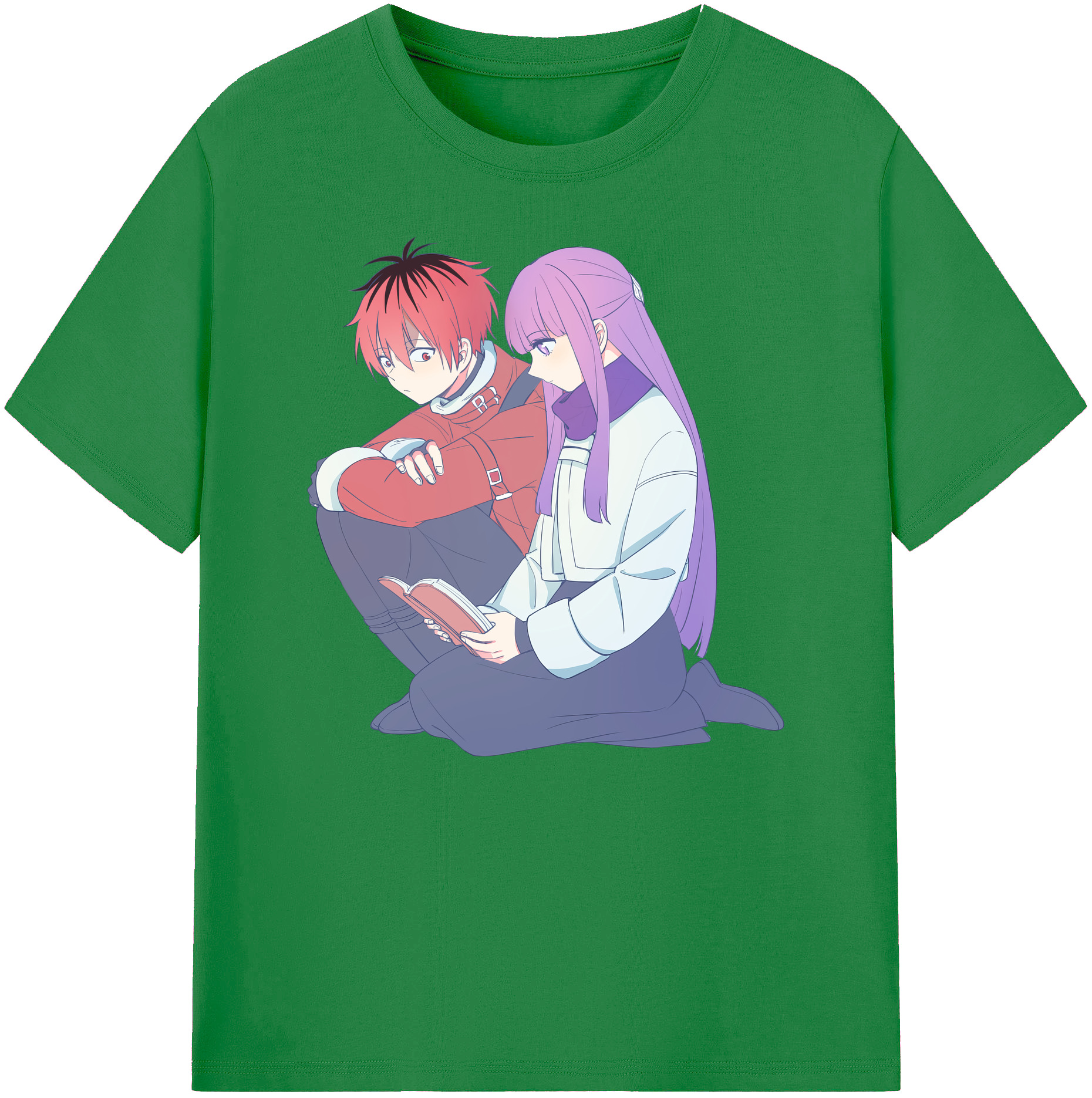 （画像用） 葬送のフリーレン Frieren 綿100％ メンズ半袖Tシャツ｜肌触りやわらか＆通気性
