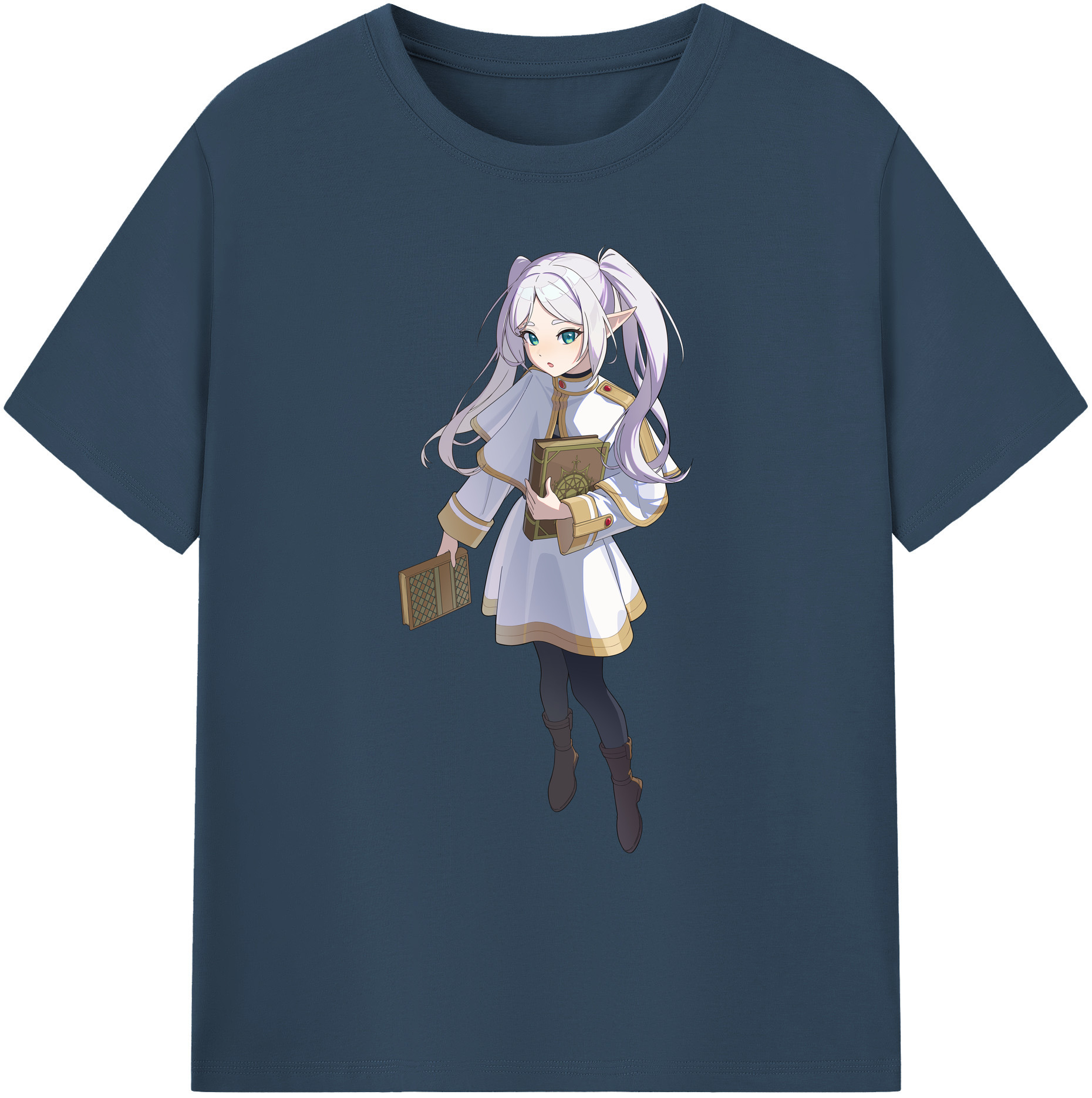 （画像用） 葬送のフリーレン Frieren 綿100％ メンズ半袖Tシャツ｜肌触りやわらか＆通気性
