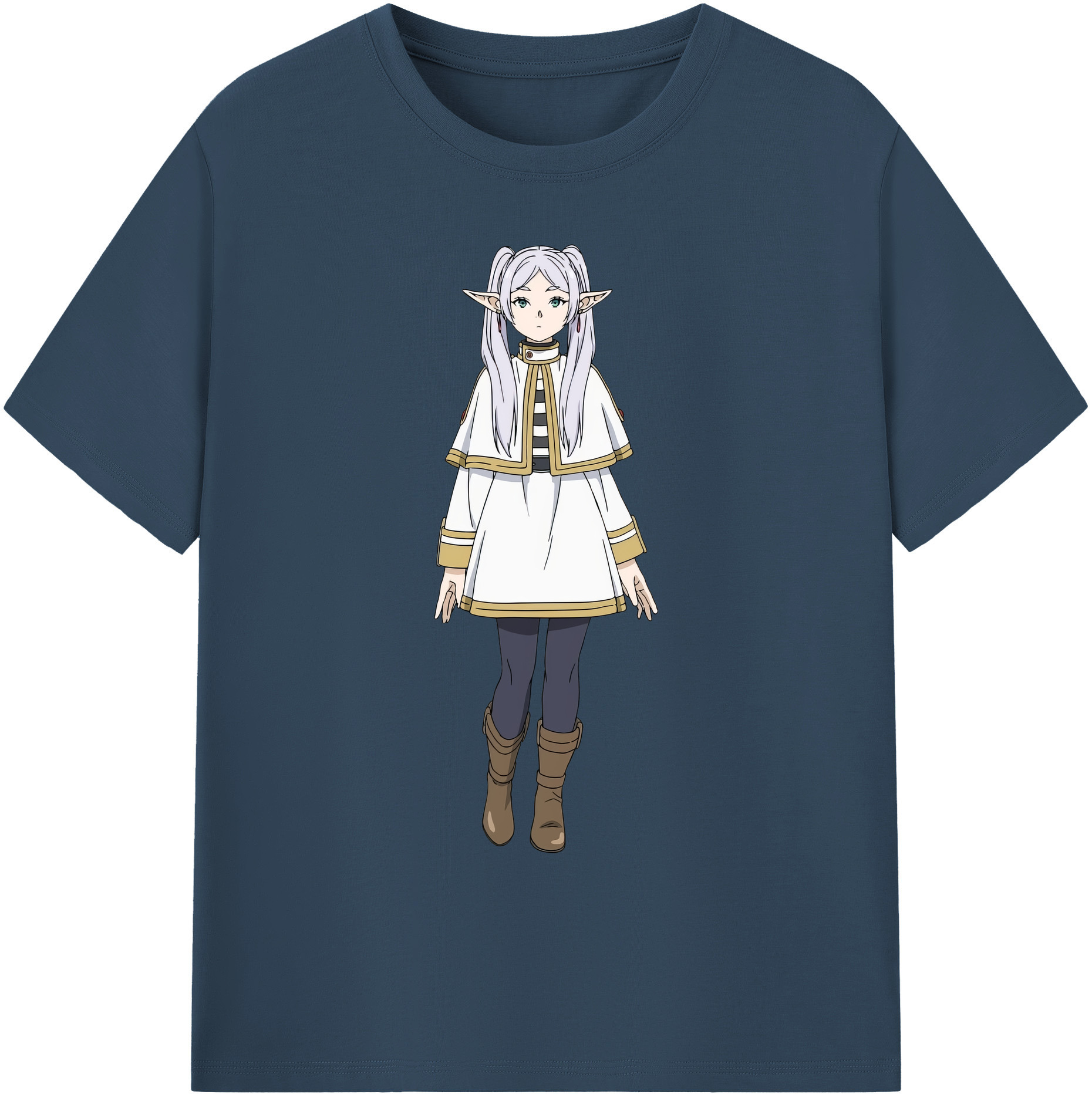 （画像用） 葬送のフリーレン Frieren 綿100％ メンズ半袖Tシャツ｜肌触りやわらか＆通気性