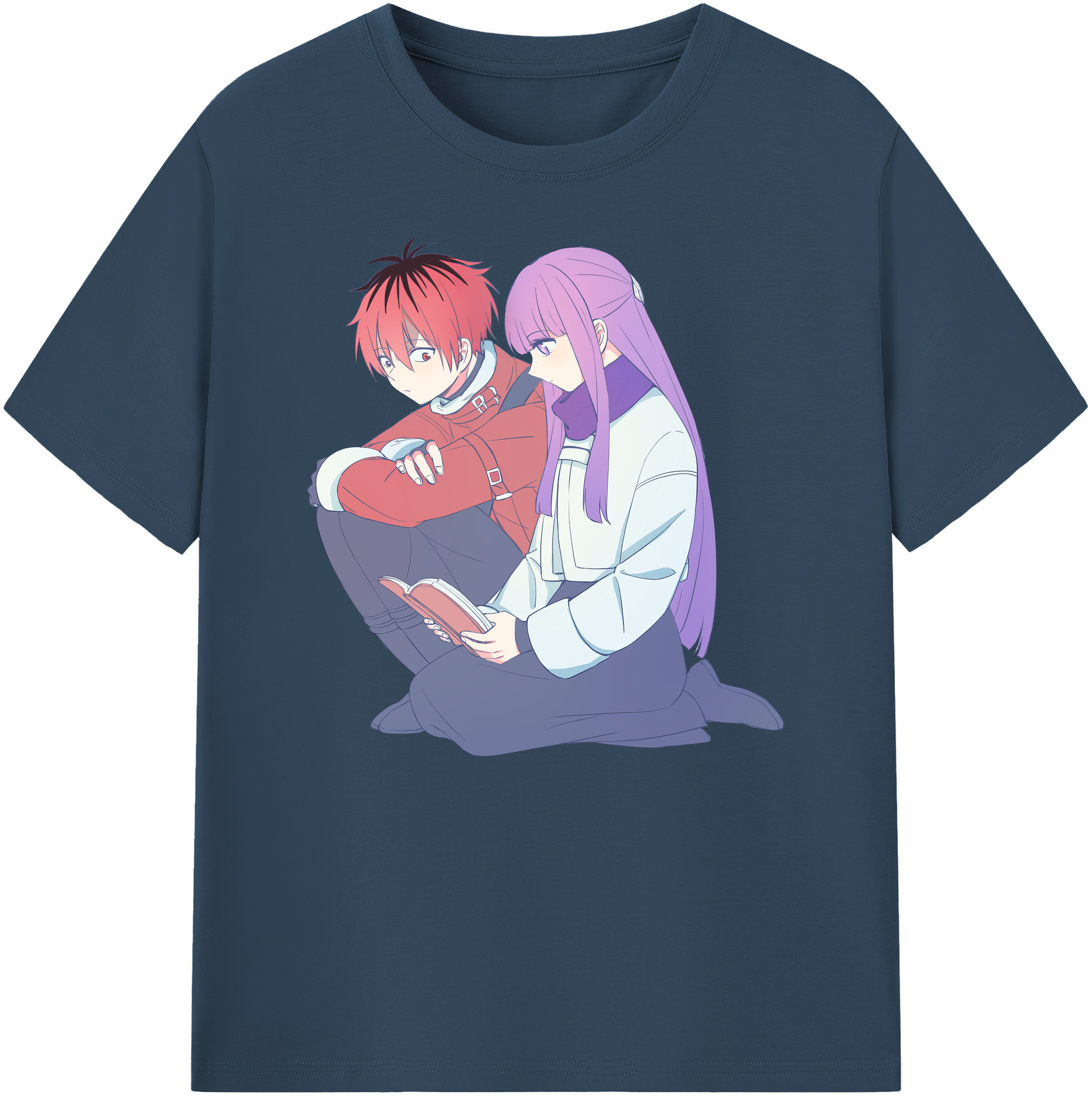 （画像用） 葬送のフリーレン Frieren 綿100％ メンズ半袖Tシャツ｜肌触りやわらか＆通気性
