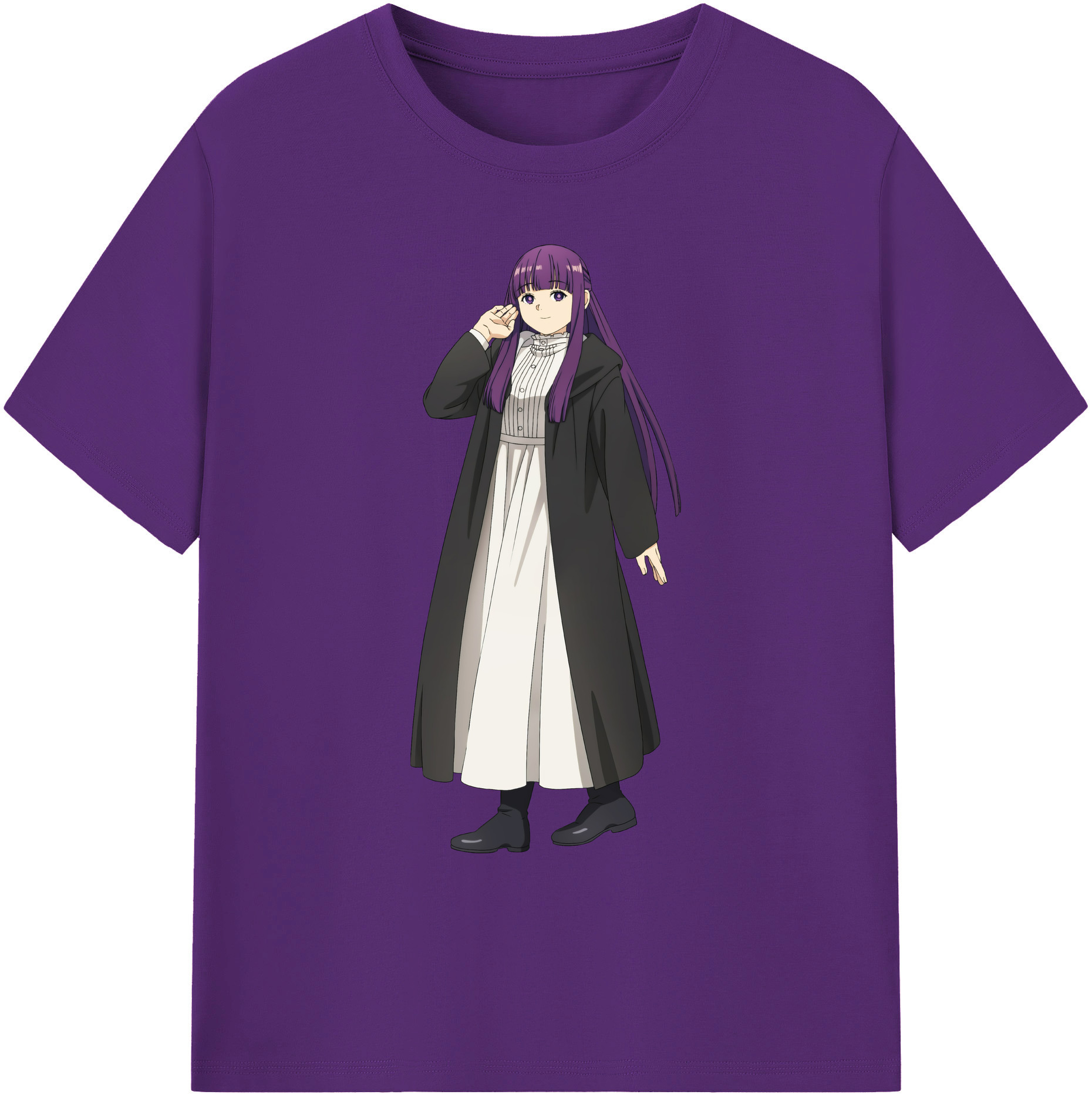 （画像用） 葬送のフリーレン Frieren 綿100％ メンズ半袖Tシャツ｜肌触りやわらか＆通気性