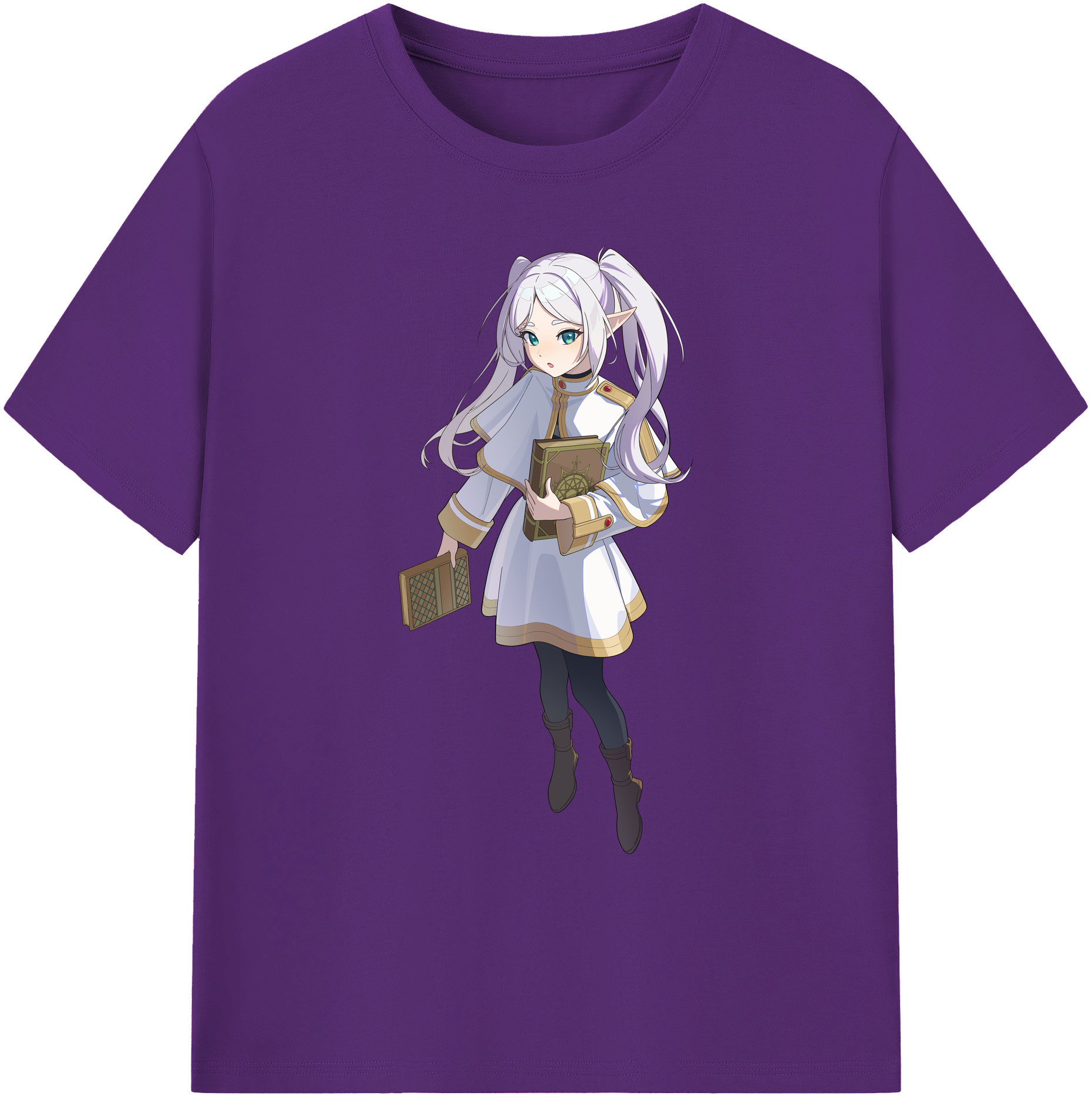 （画像用） 葬送のフリーレン Frieren 綿100％ メンズ半袖Tシャツ｜肌触りやわらか＆通気性