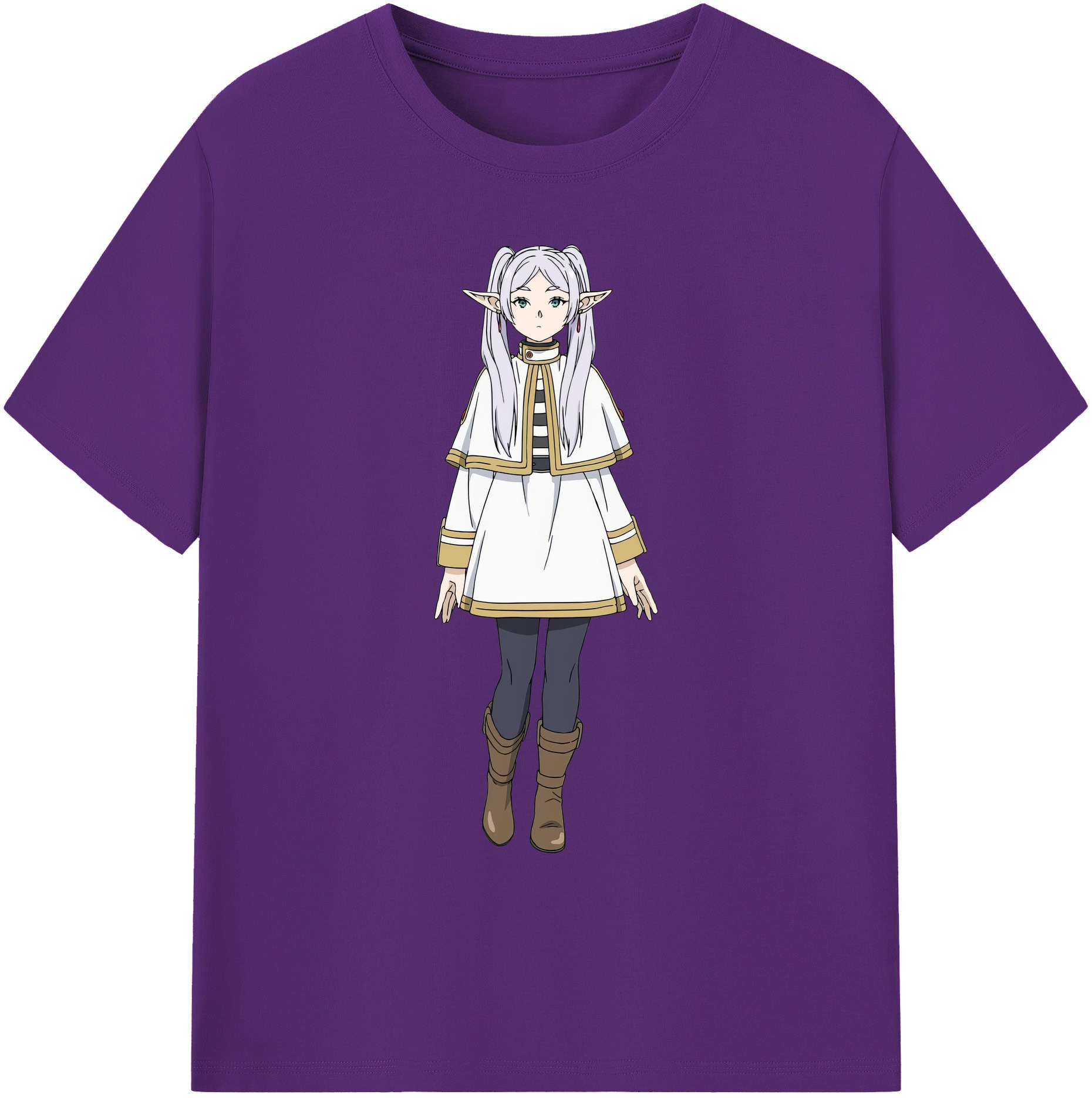 （画像用） 葬送のフリーレン Frieren 綿100％ メンズ半袖Tシャツ｜肌触りやわらか＆通気性