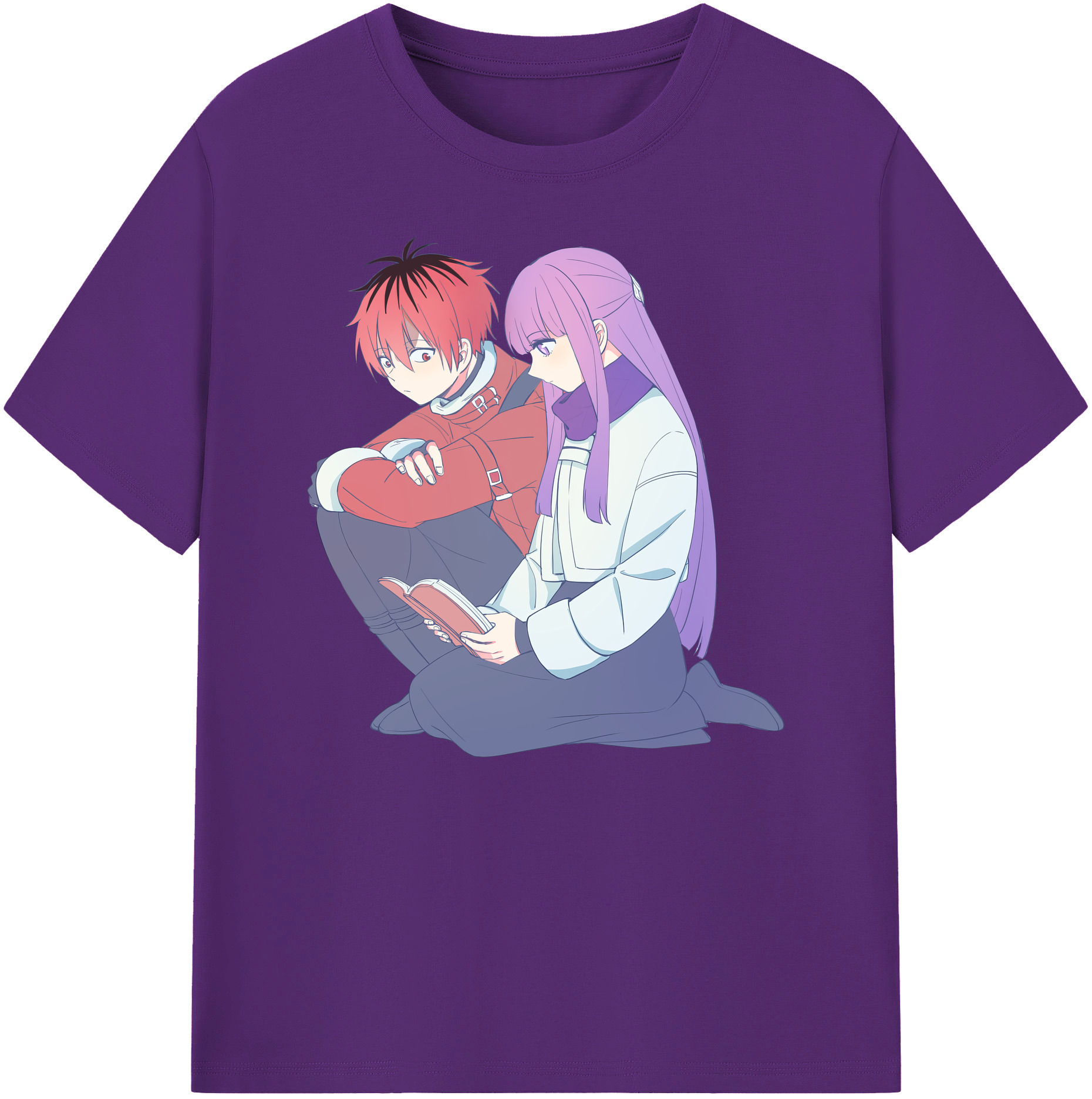 （画像用） 葬送のフリーレン Frieren 綿100％ メンズ半袖Tシャツ｜肌触りやわらか＆通気性