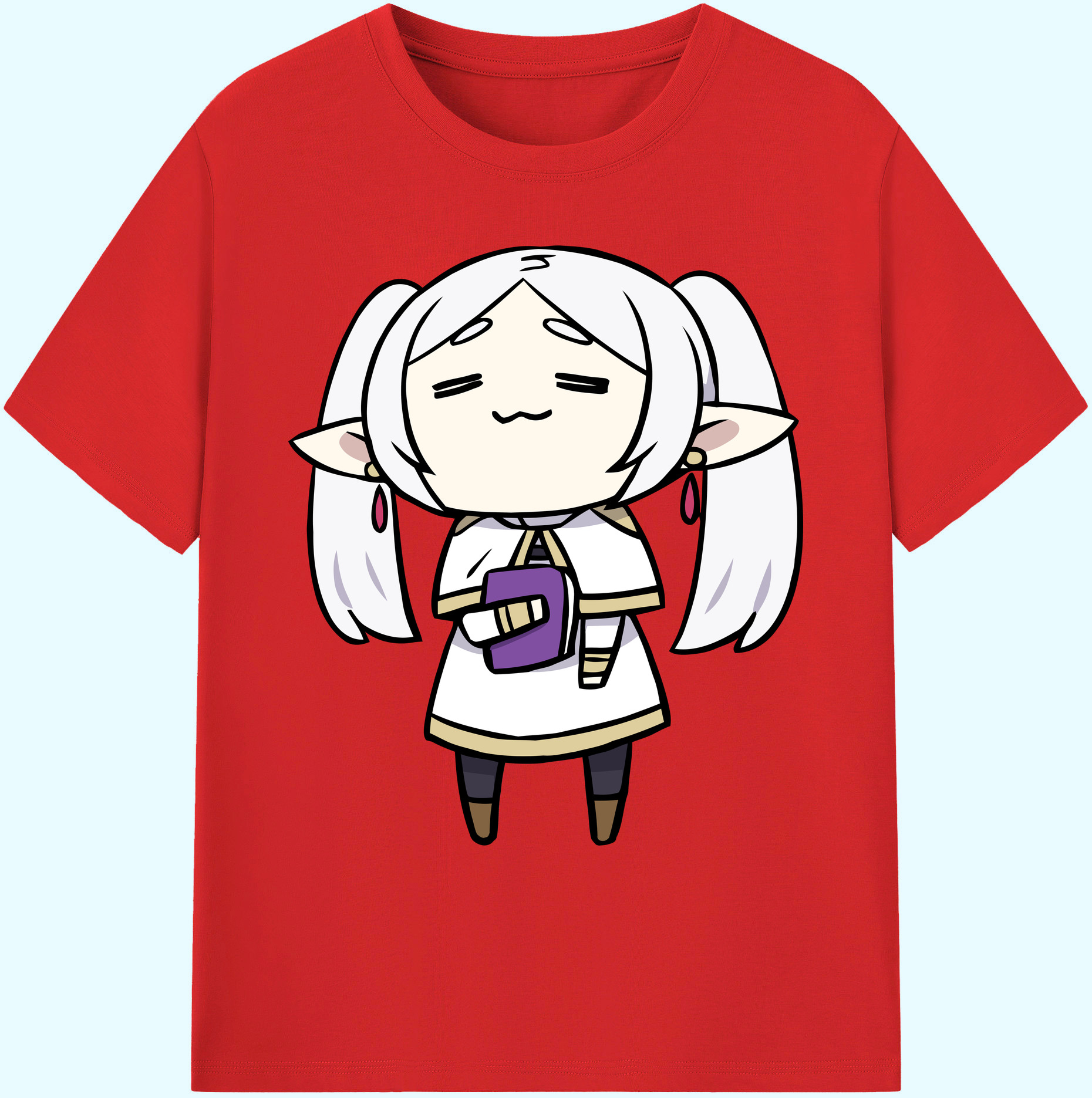 （画像用） 葬送のフリーレン Frieren 綿100％ メンズ半袖Tシャツ｜肌触りやわらか＆通気性