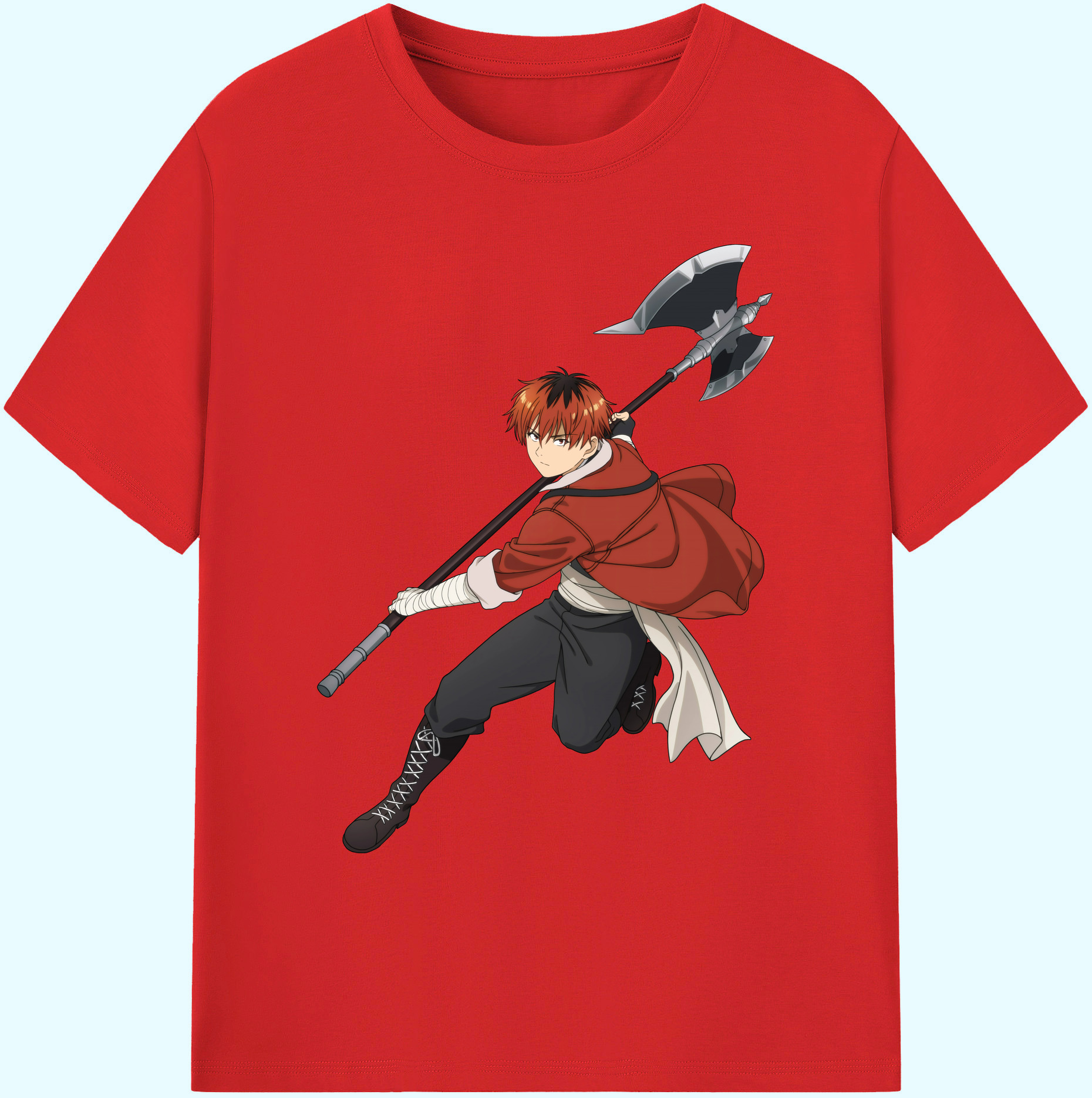 （画像用） 葬送のフリーレン Frieren 綿100％ メンズ半袖Tシャツ｜肌触りやわらか＆通気性