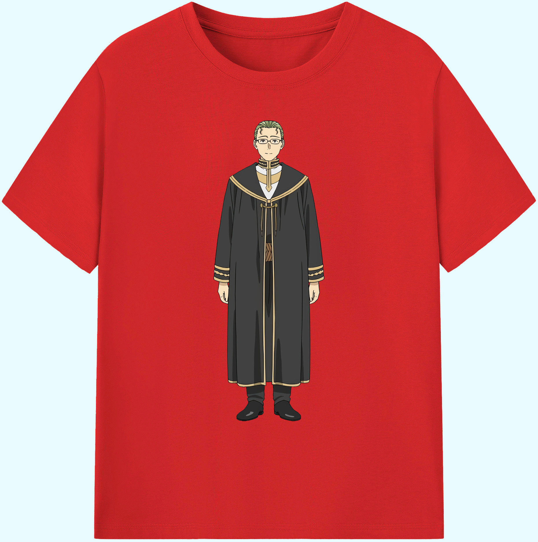 （画像用） 葬送のフリーレン Frieren 綿100％ メンズ半袖Tシャツ｜肌触りやわらか＆通気性
