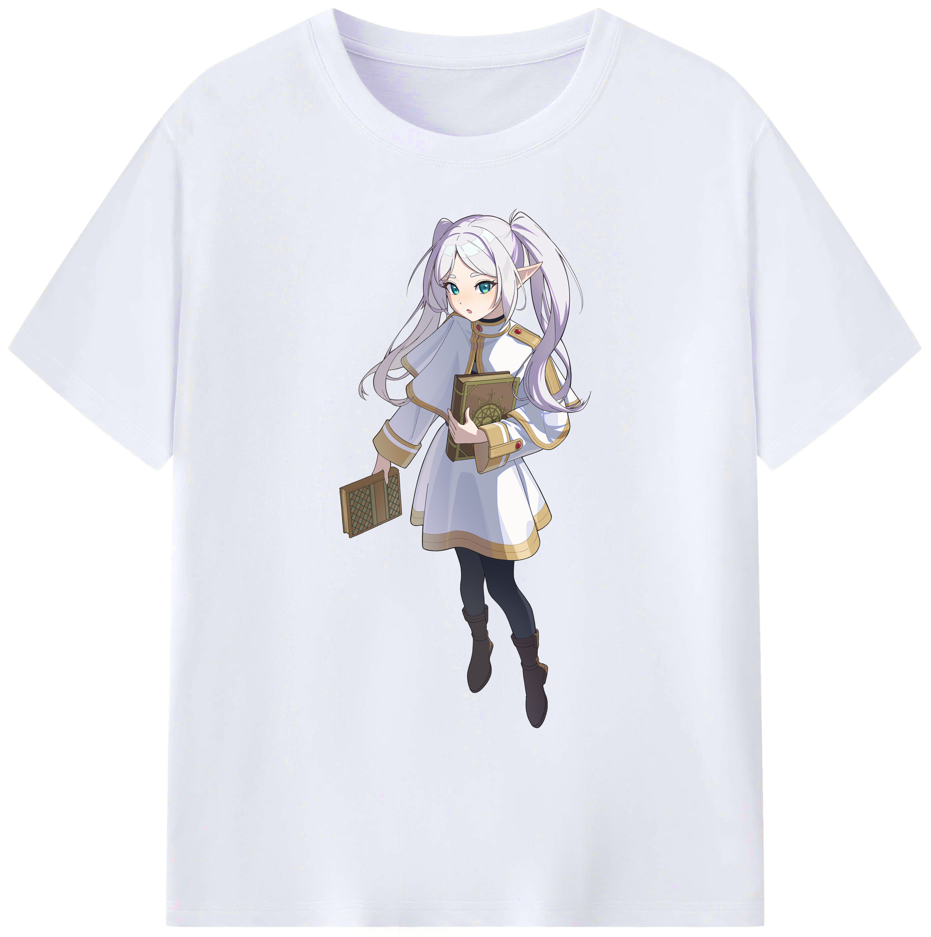 （画像用） 葬送のフリーレン Frieren 綿100％ メンズ半袖Tシャツ｜肌触りやわらか＆通気性