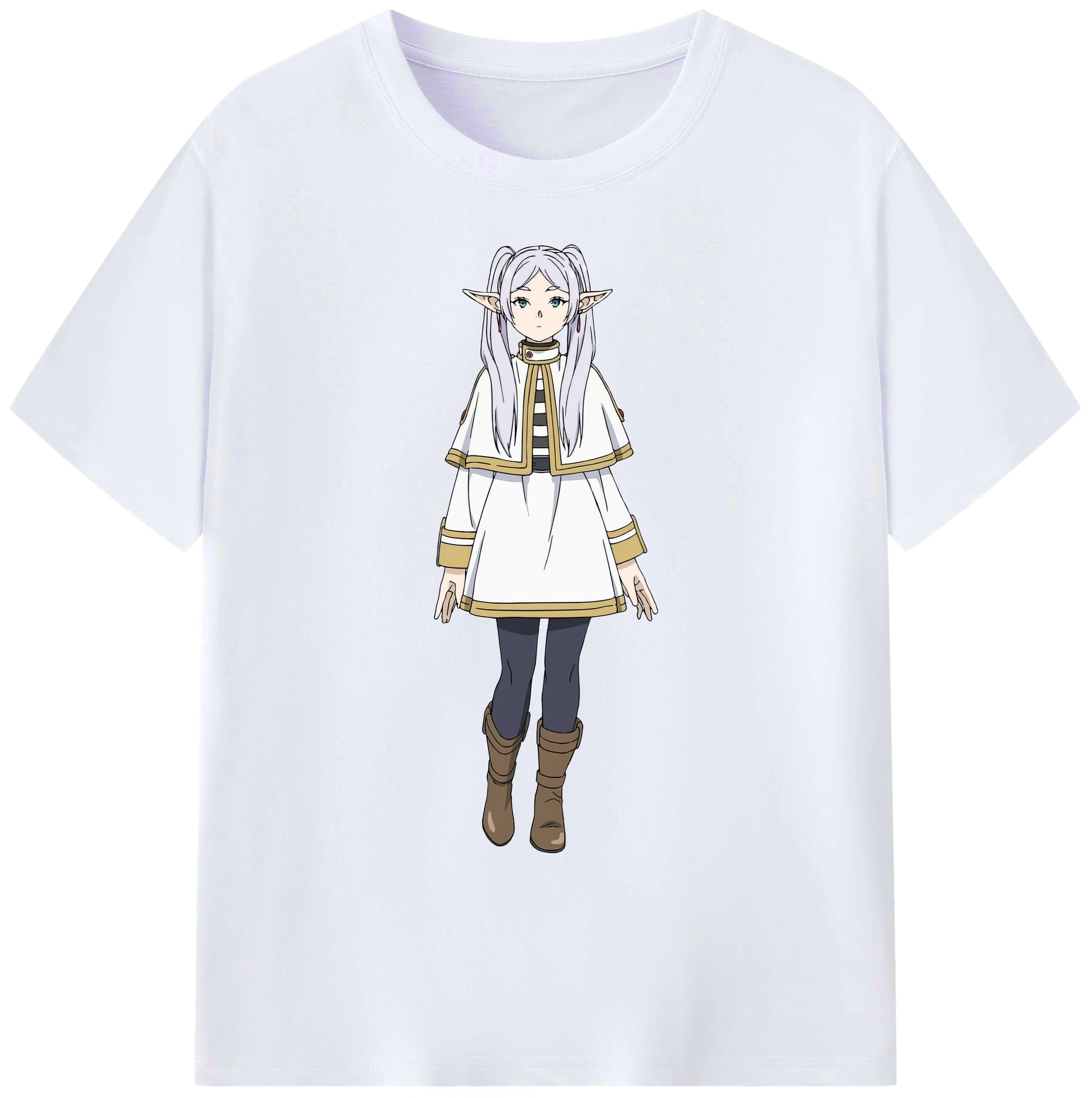 （画像用） 葬送のフリーレン Frieren 綿100％ メンズ半袖Tシャツ｜肌触りやわらか＆通気性
