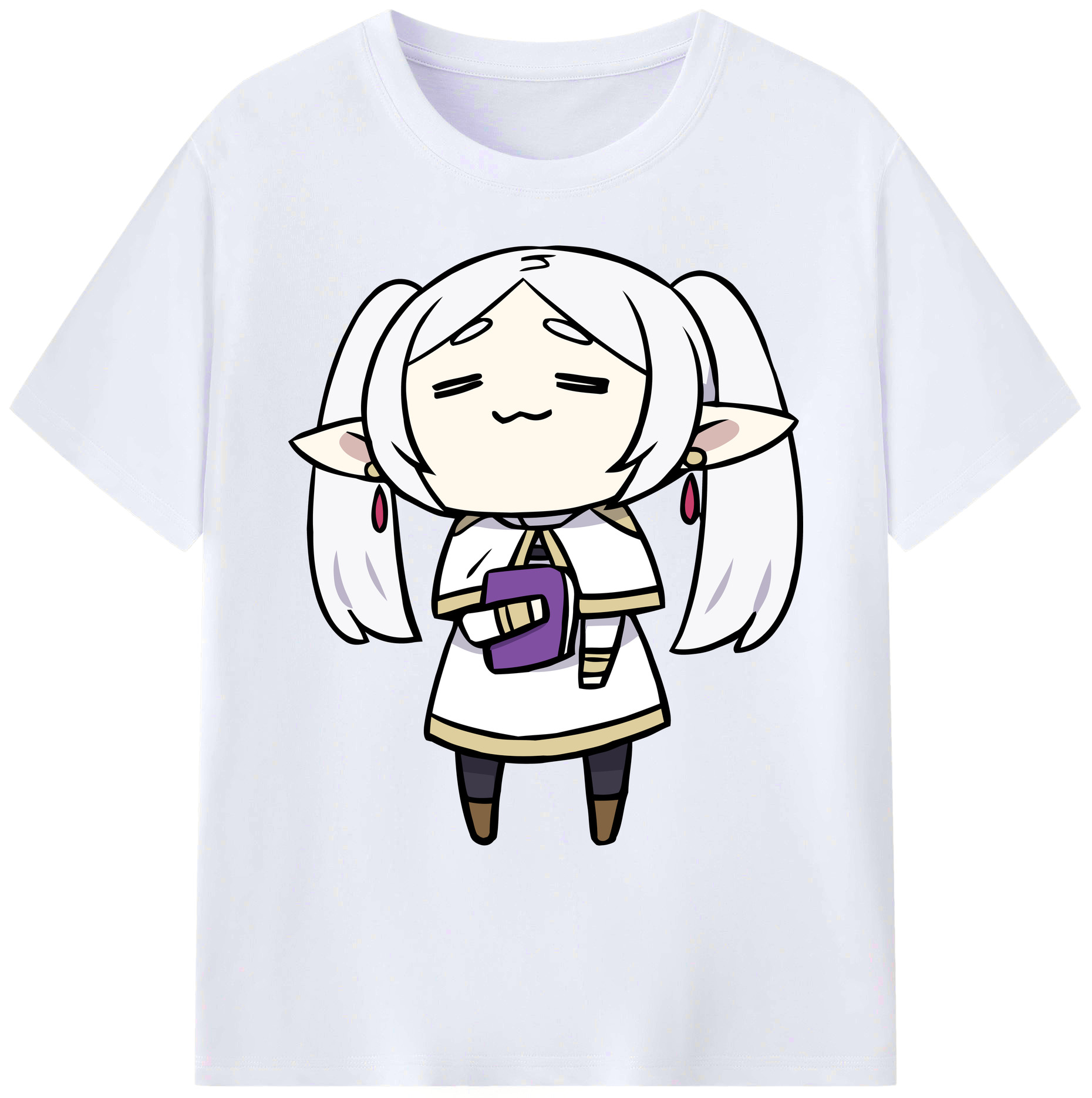 （画像用） 葬送のフリーレン Frieren 綿100％ メンズ半袖Tシャツ｜肌触りやわらか＆通気性