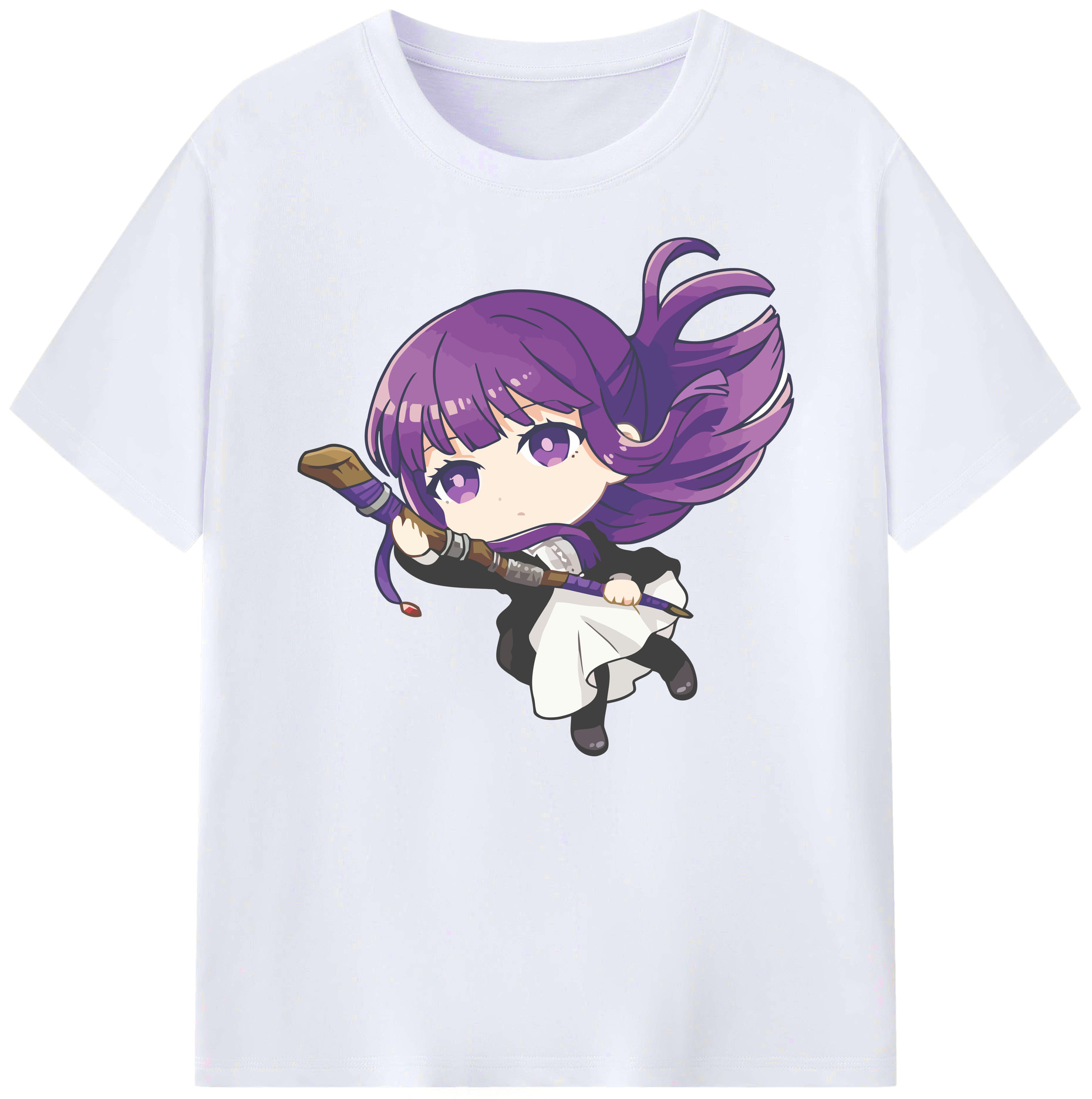 （画像用） 葬送のフリーレン Frieren 綿100％ メンズ半袖Tシャツ｜肌触りやわらか＆通気性