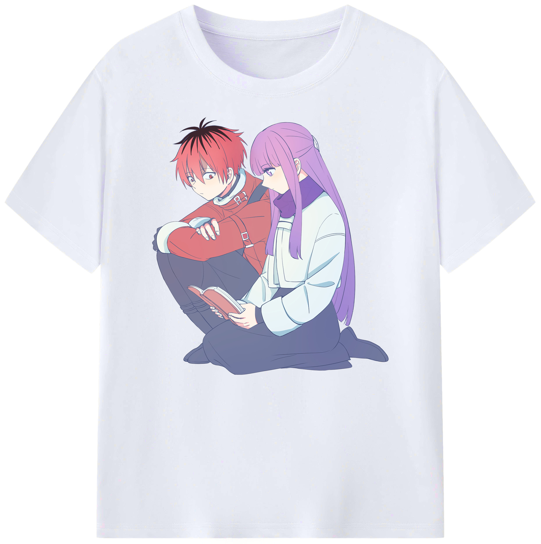 （画像用） 葬送のフリーレン Frieren 綿100％ メンズ半袖Tシャツ｜肌触りやわらか＆通気性