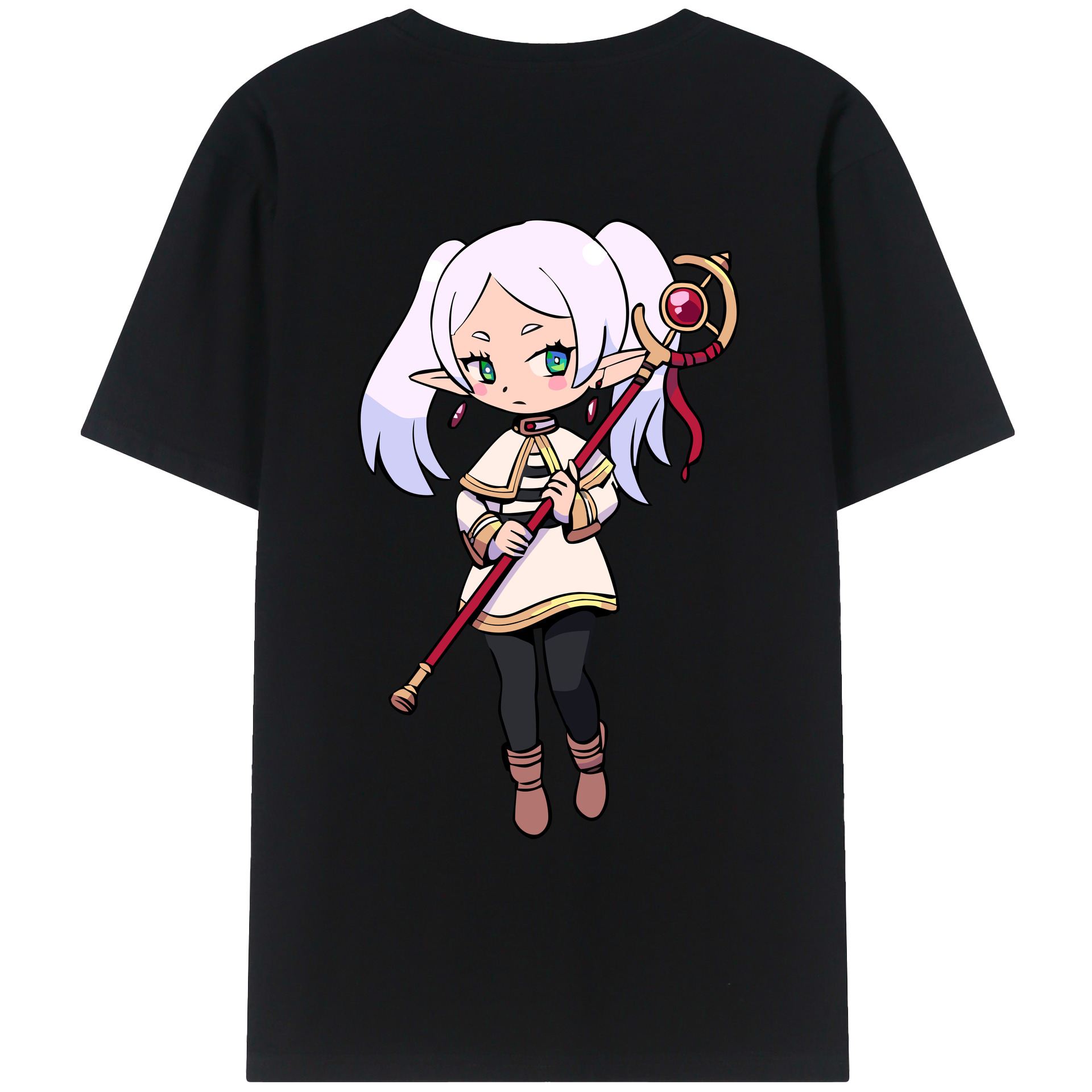 （画像用） 葬送のフリーレン Frieren レディース半袖Tシャツ(バックプリント)