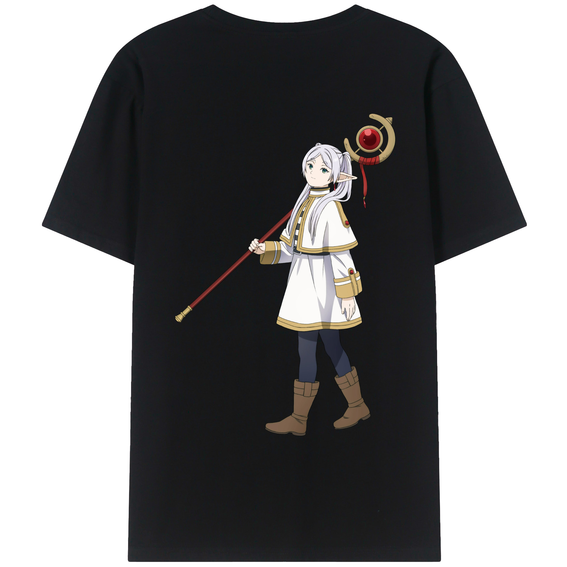 （画像用） 葬送のフリーレン Frieren レディース半袖Tシャツ(バックプリント)