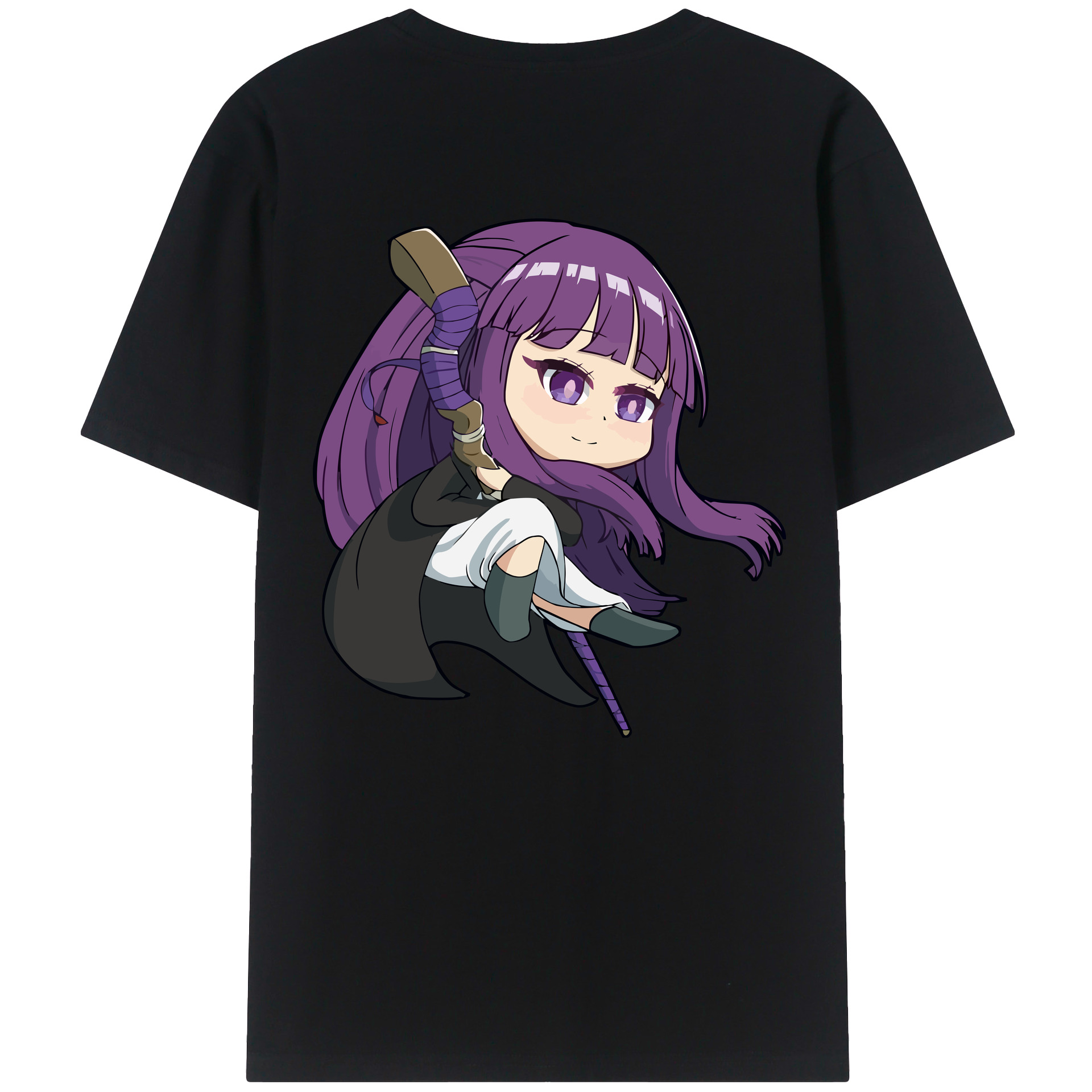 （画像用） 葬送のフリーレン Frieren レディース半袖Tシャツ(バックプリント)