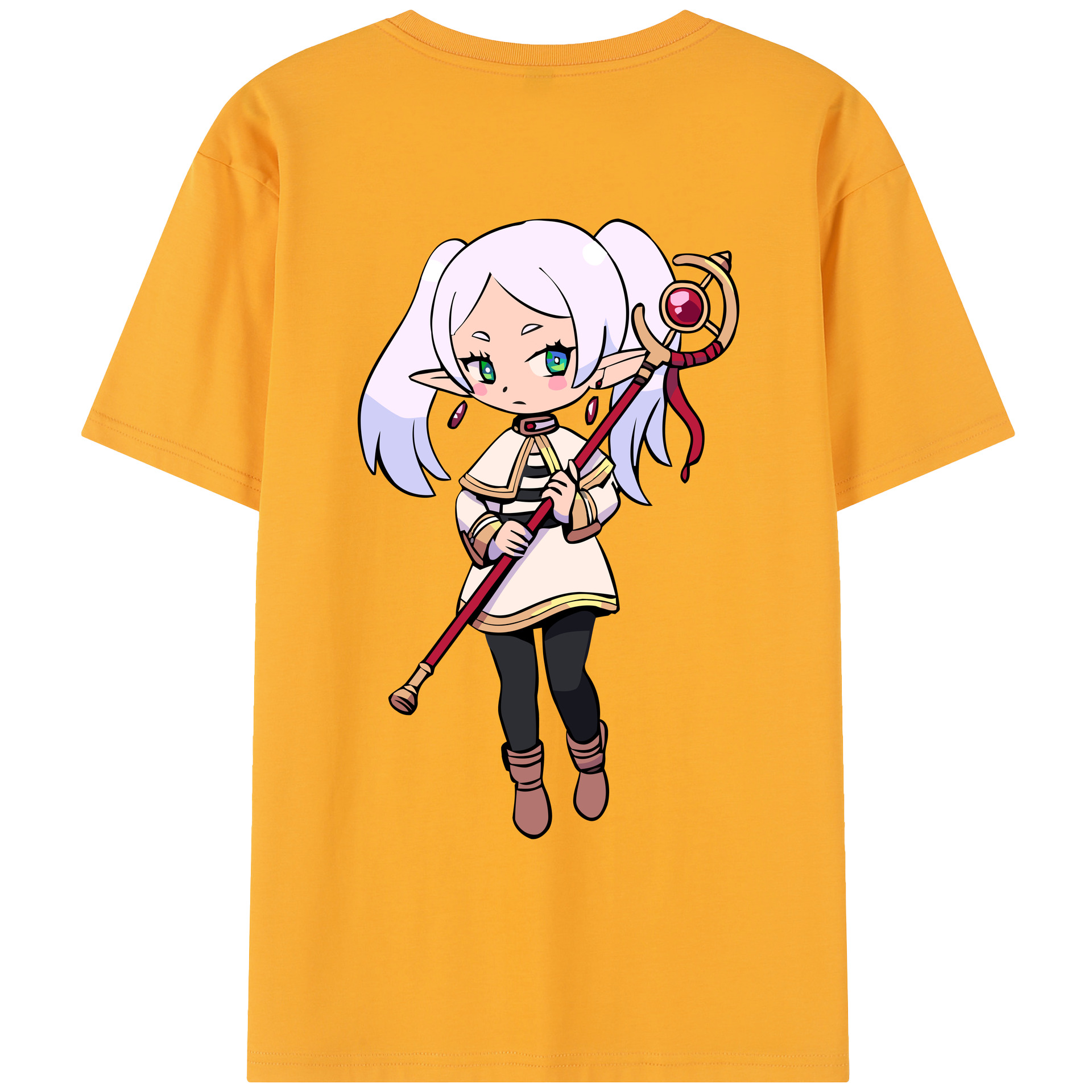 （画像用） 葬送のフリーレン Frieren レディース半袖Tシャツ(バックプリント)