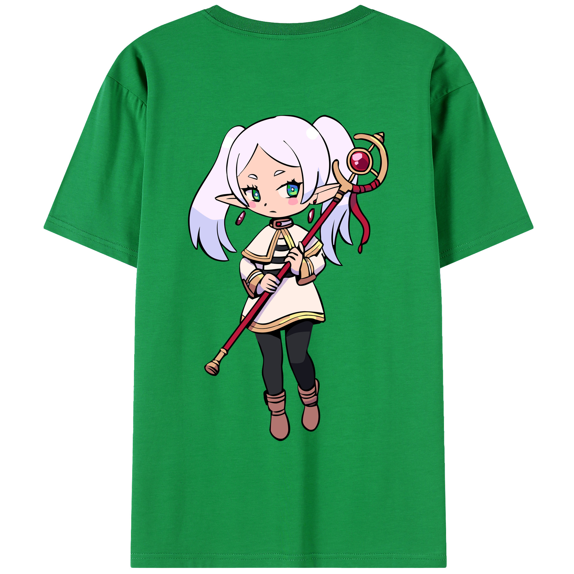 （画像用） 葬送のフリーレン Frieren レディース半袖Tシャツ(バックプリント)
