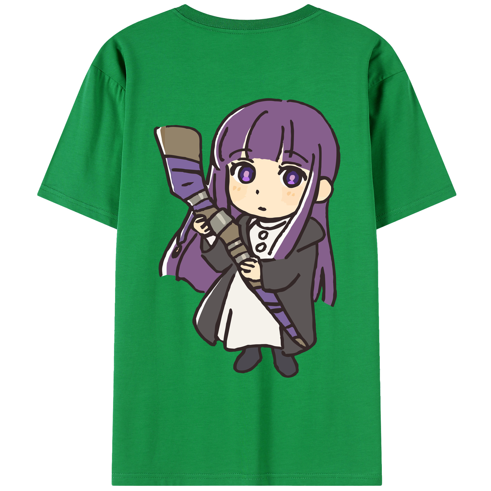 （画像用） 葬送のフリーレン Frieren レディース半袖Tシャツ(バックプリント)