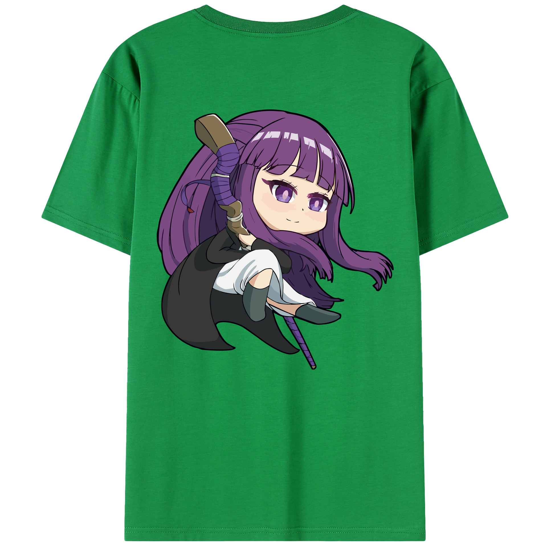 （画像用） 葬送のフリーレン Frieren レディース半袖Tシャツ(バックプリント)