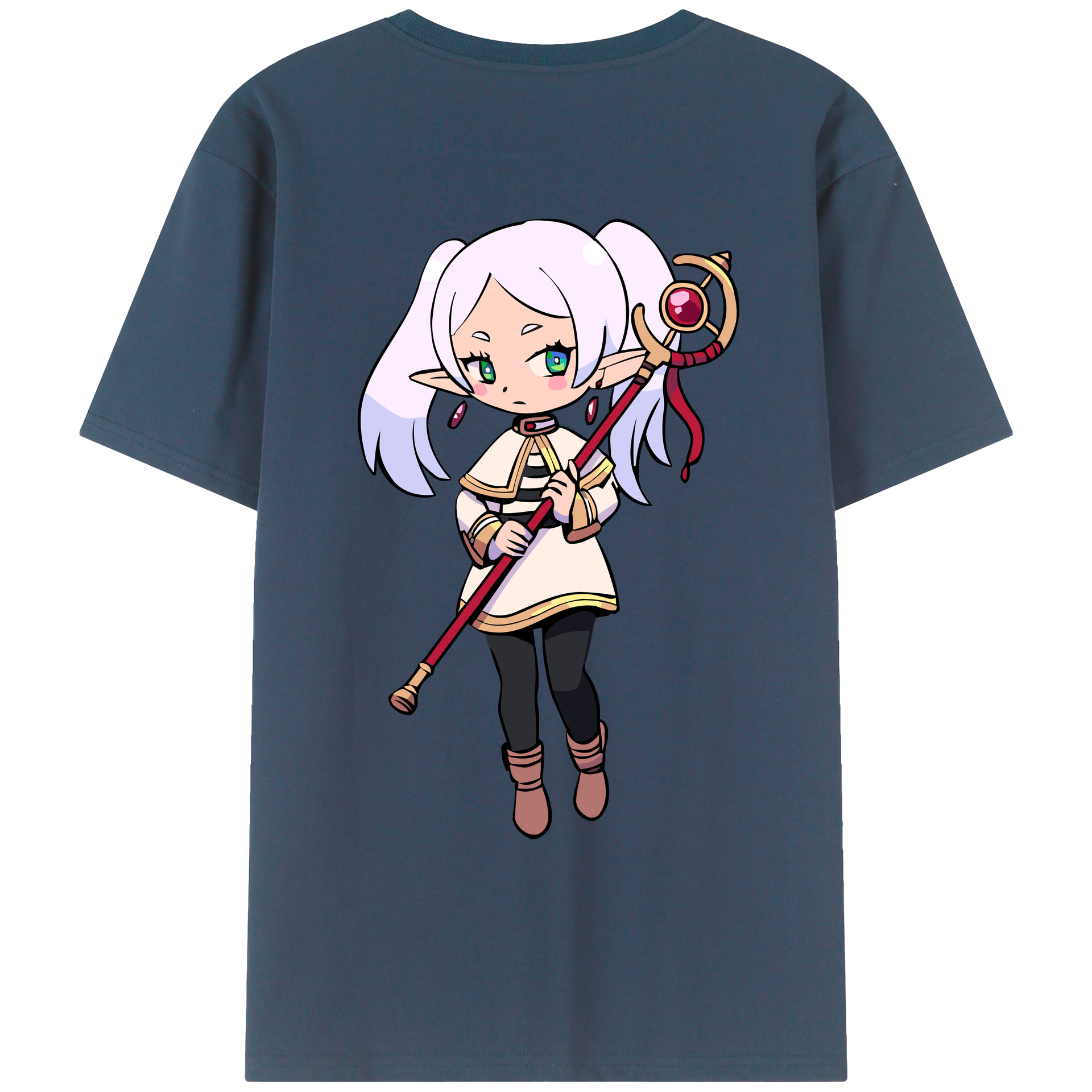 （画像用） 葬送のフリーレン Frieren レディース半袖Tシャツ(バックプリント)