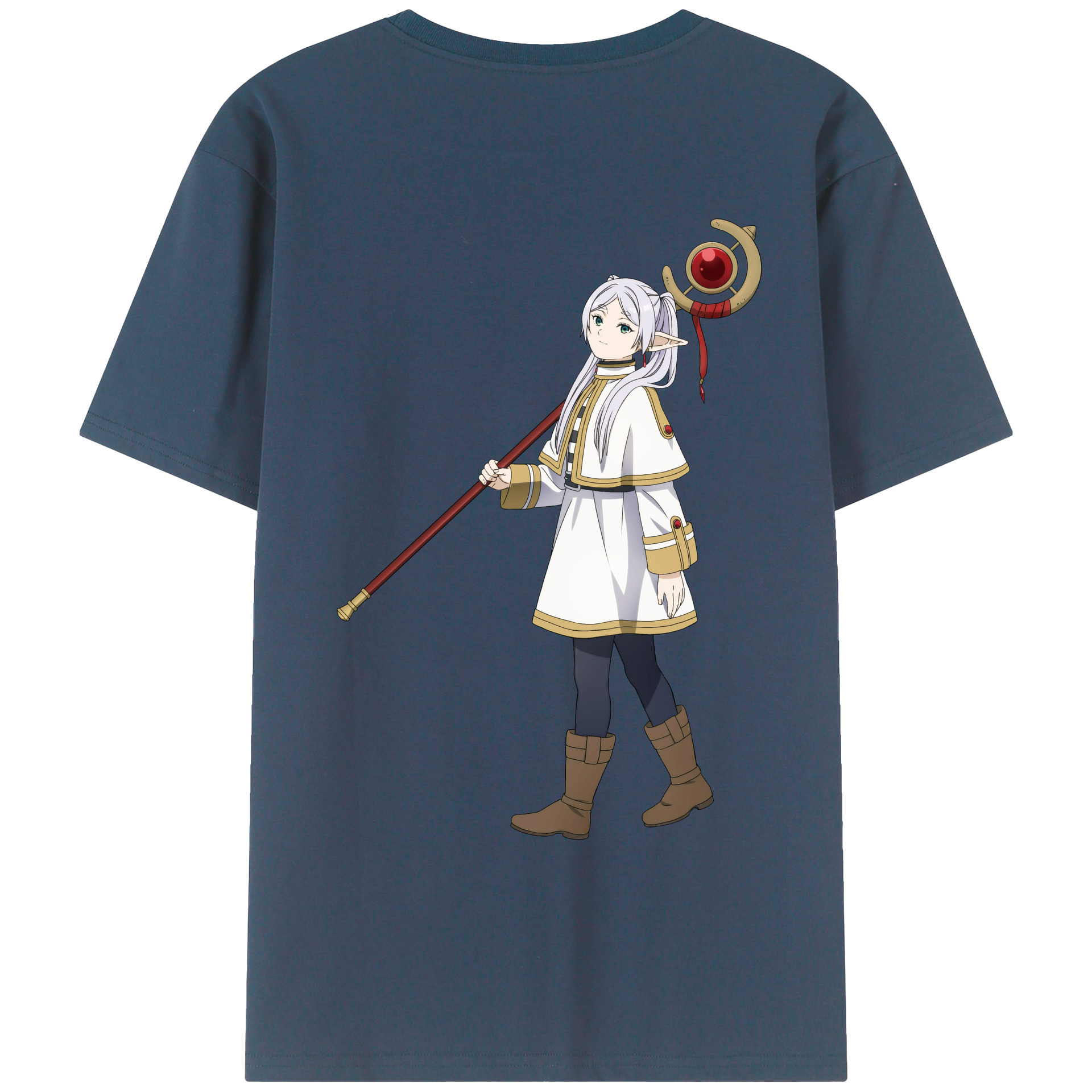 （画像用） 葬送のフリーレン Frieren レディース半袖Tシャツ(バックプリント)