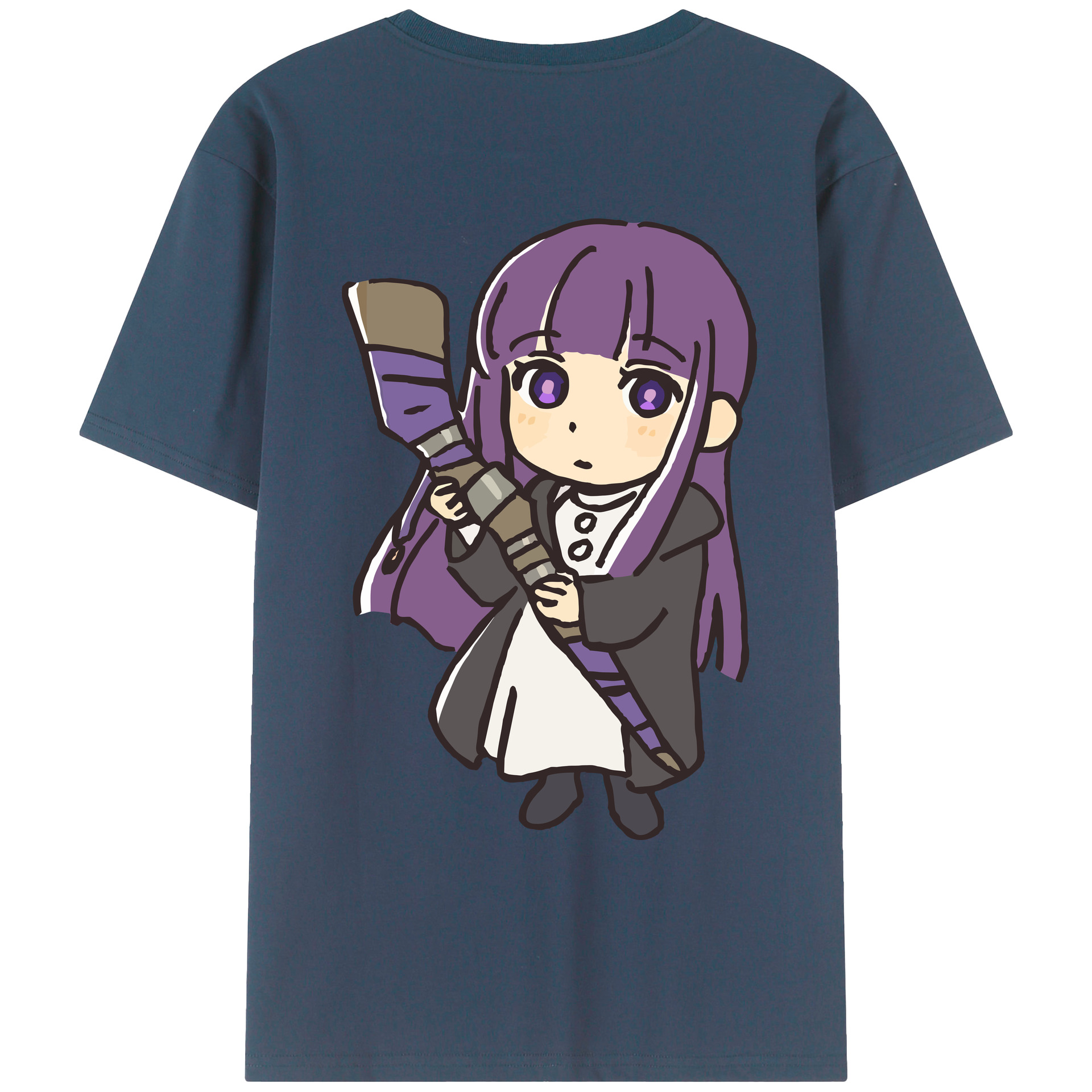 （画像用） 葬送のフリーレン Frieren レディース半袖Tシャツ(バックプリント)