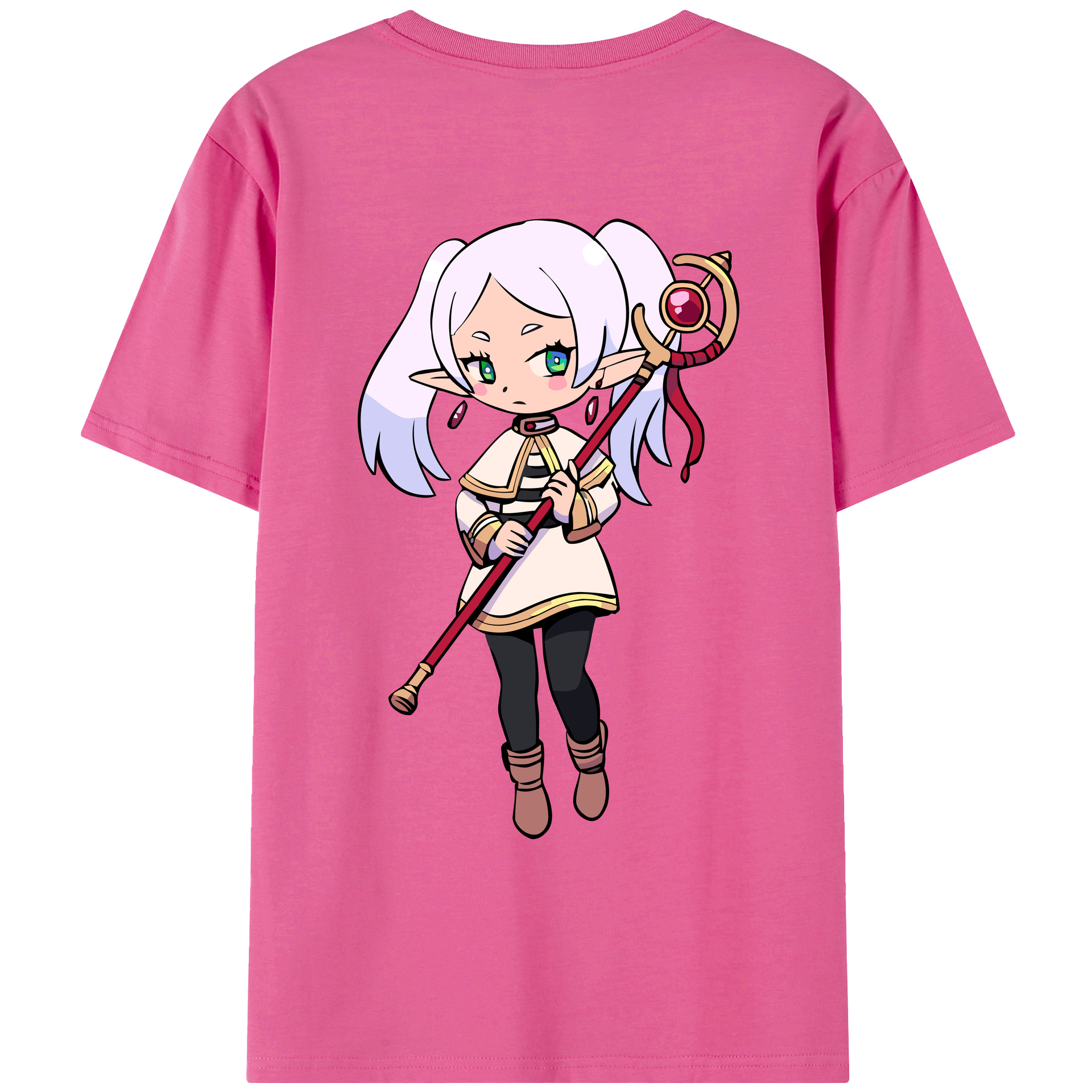 （画像用） 葬送のフリーレン Frieren レディース半袖Tシャツ(バックプリント)