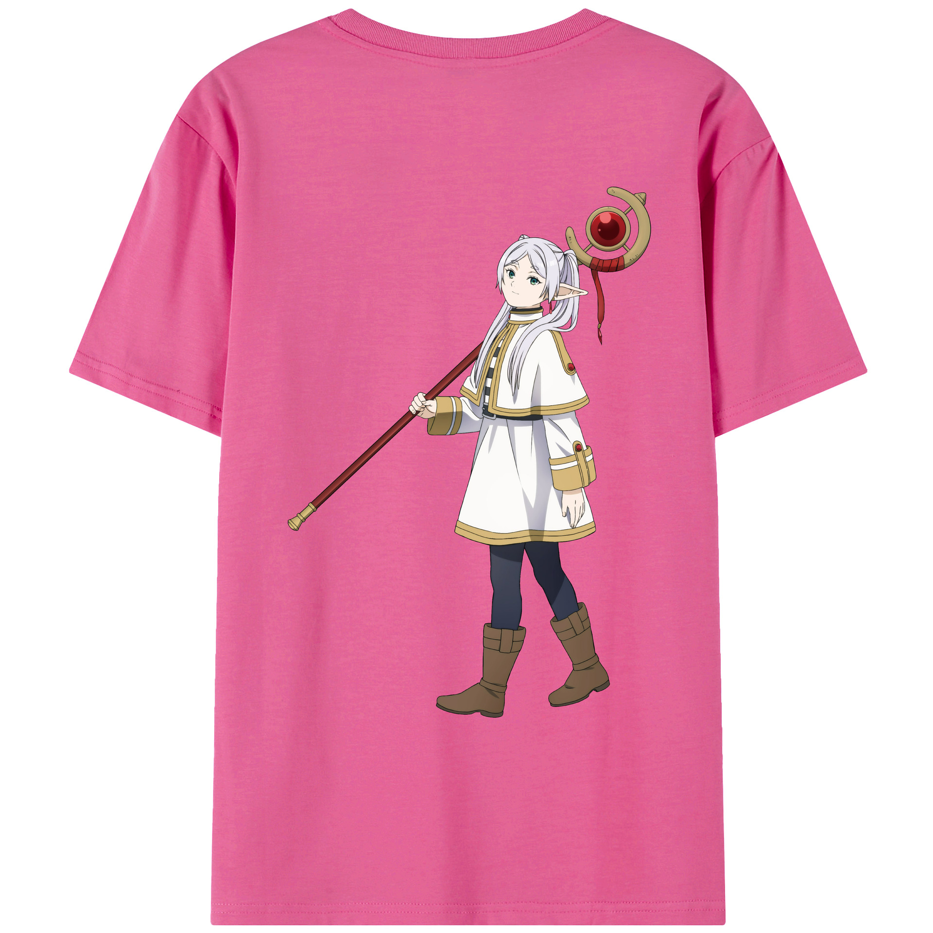（画像用） 葬送のフリーレン Frieren レディース半袖Tシャツ(バックプリント)