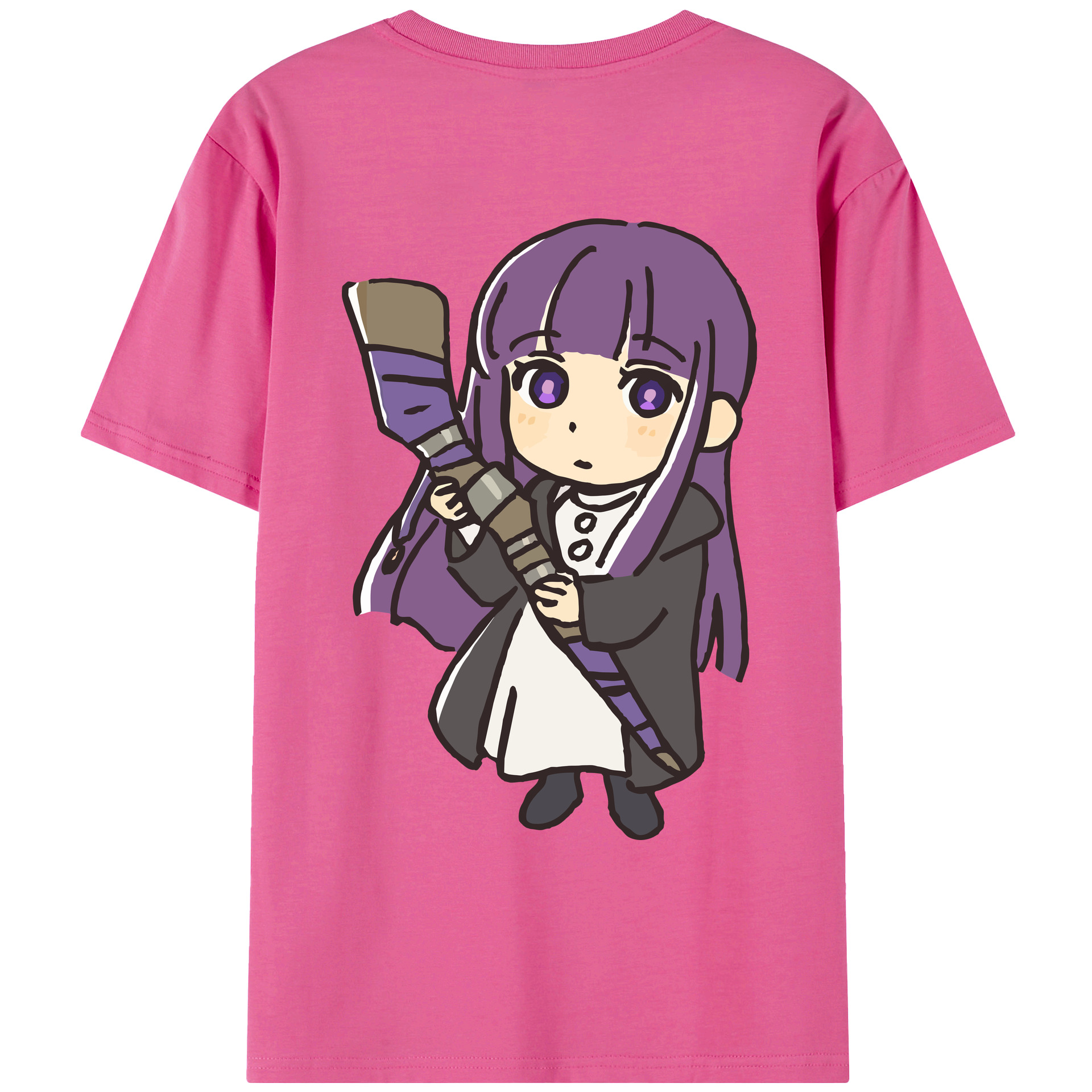 （画像用） 葬送のフリーレン Frieren レディース半袖Tシャツ(バックプリント)