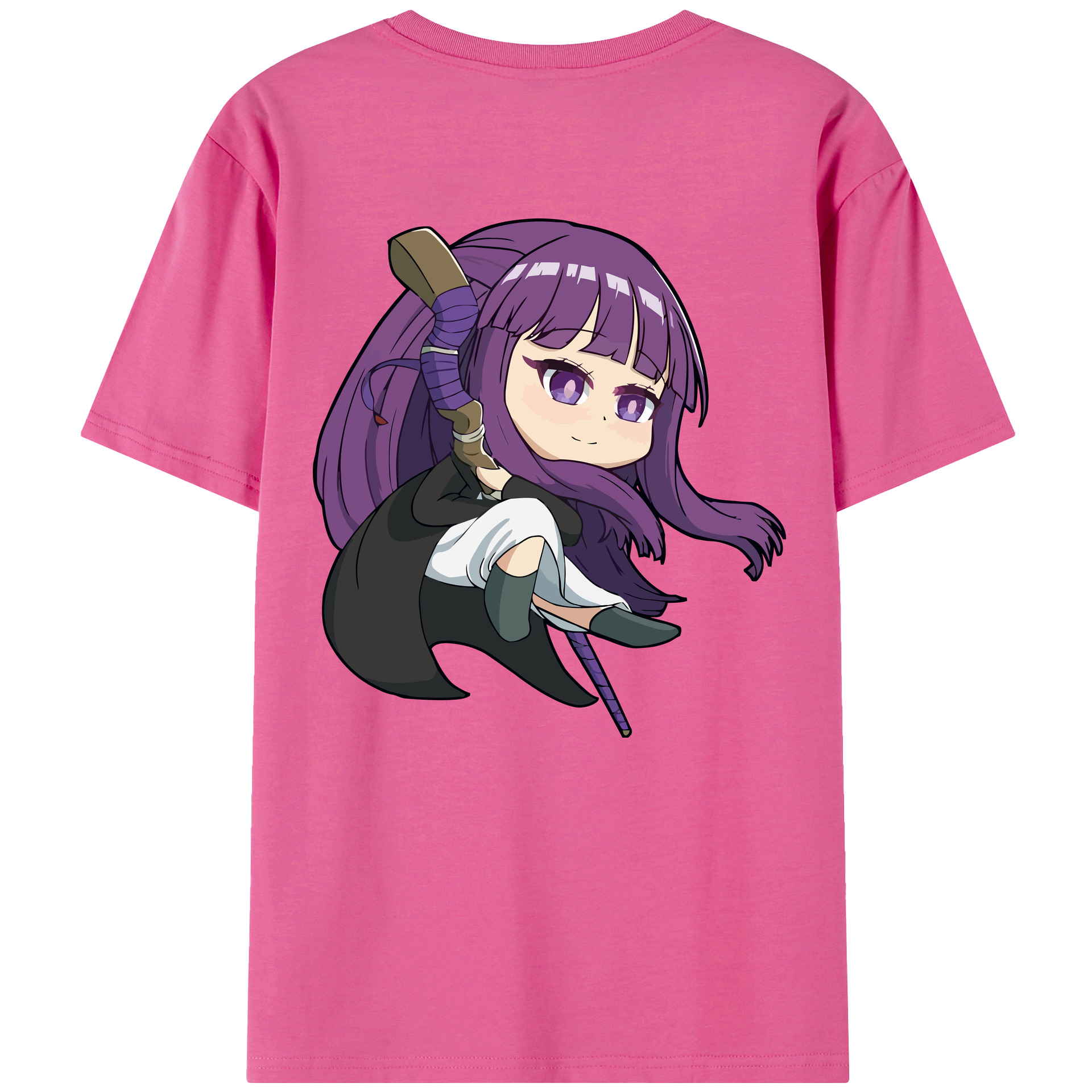 （画像用） 葬送のフリーレン Frieren レディース半袖Tシャツ(バックプリント)
