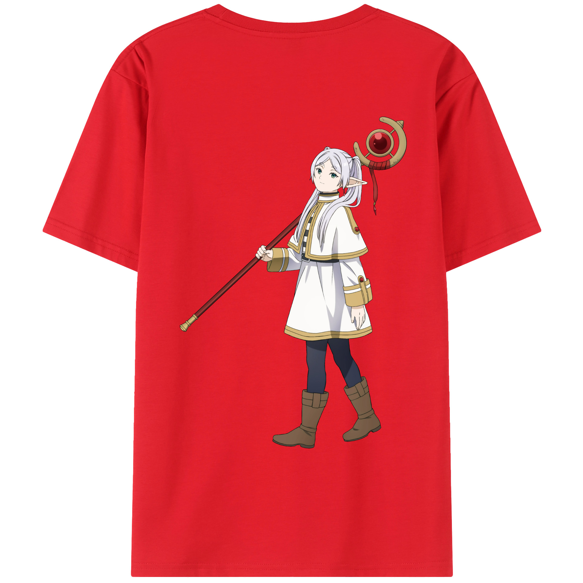 （画像用） 葬送のフリーレン Frieren レディース半袖Tシャツ(バックプリント)