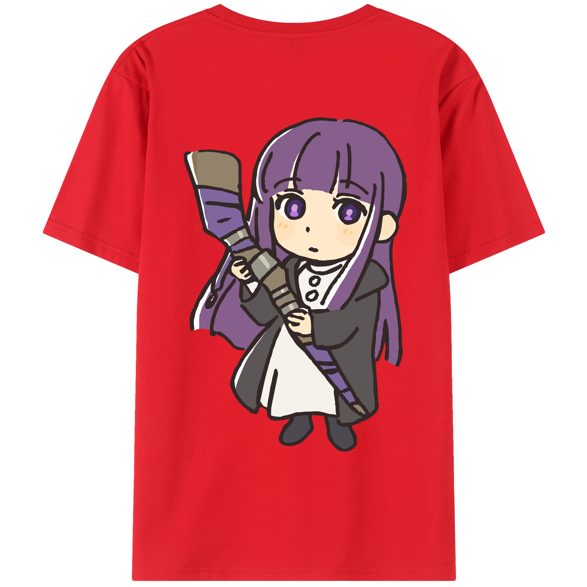 （画像用） 葬送のフリーレン Frieren レディース半袖Tシャツ(バックプリント)