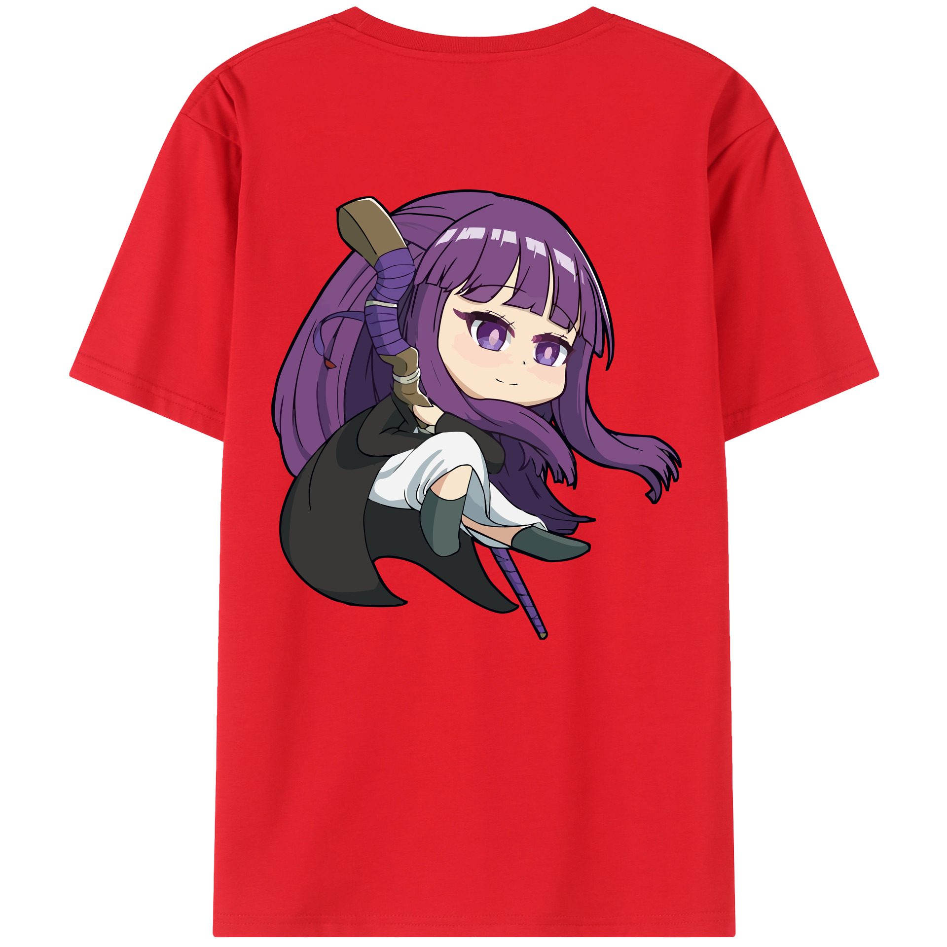 （画像用） 葬送のフリーレン Frieren レディース半袖Tシャツ(バックプリント)