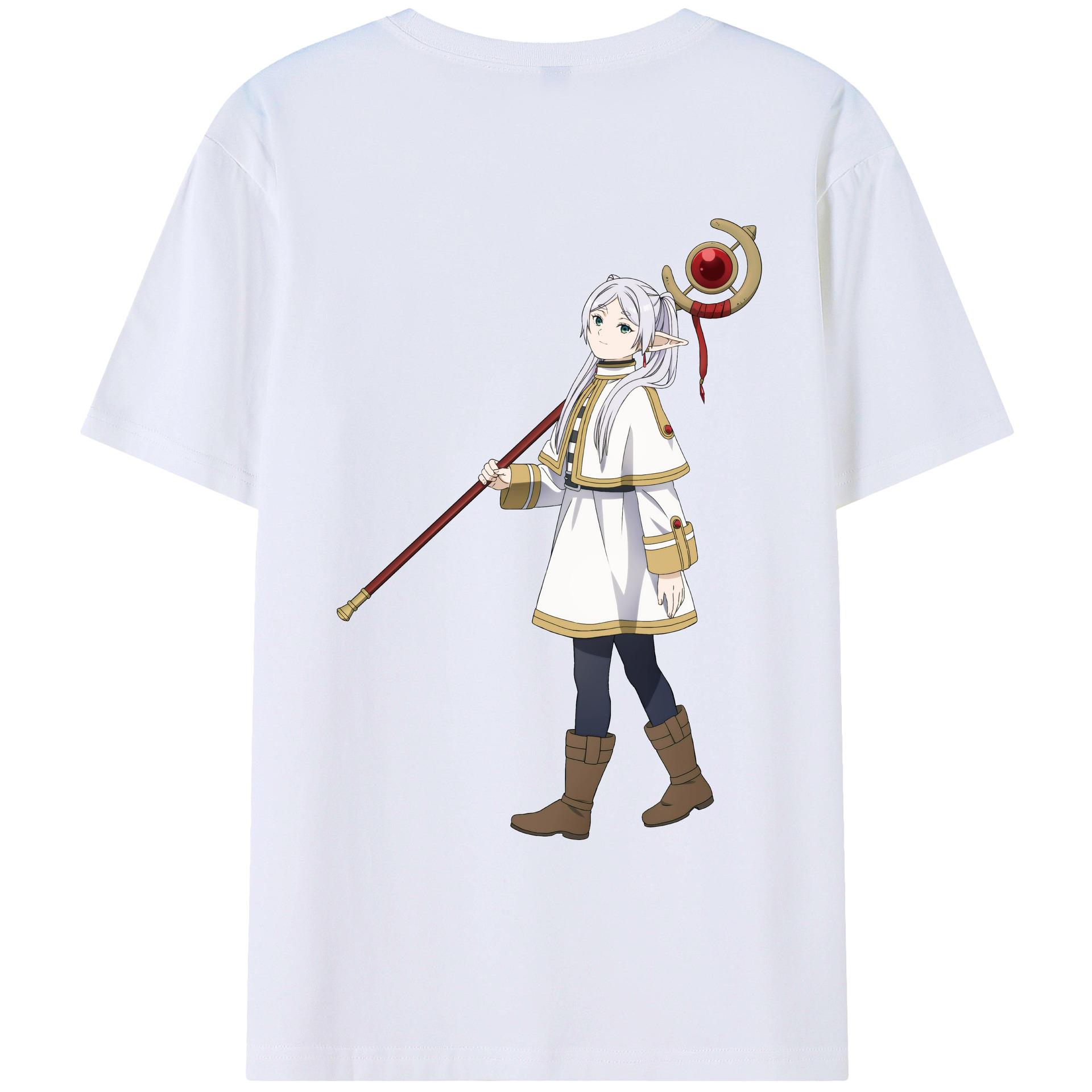 （画像用） 葬送のフリーレン Frieren レディース半袖Tシャツ(バックプリント)
