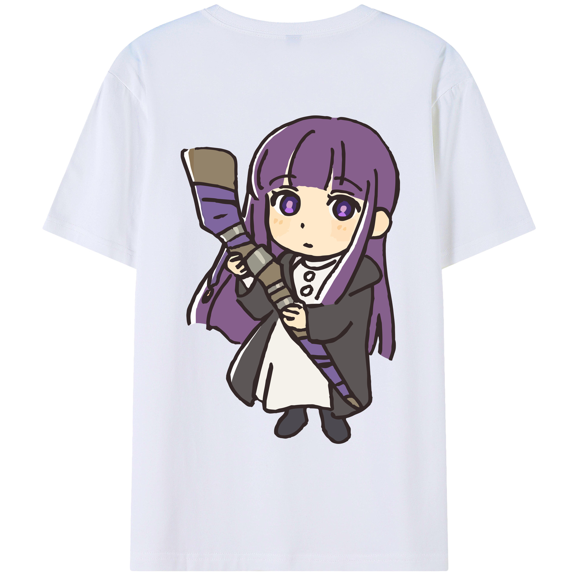 （画像用） 葬送のフリーレン Frieren レディース半袖Tシャツ(バックプリント)