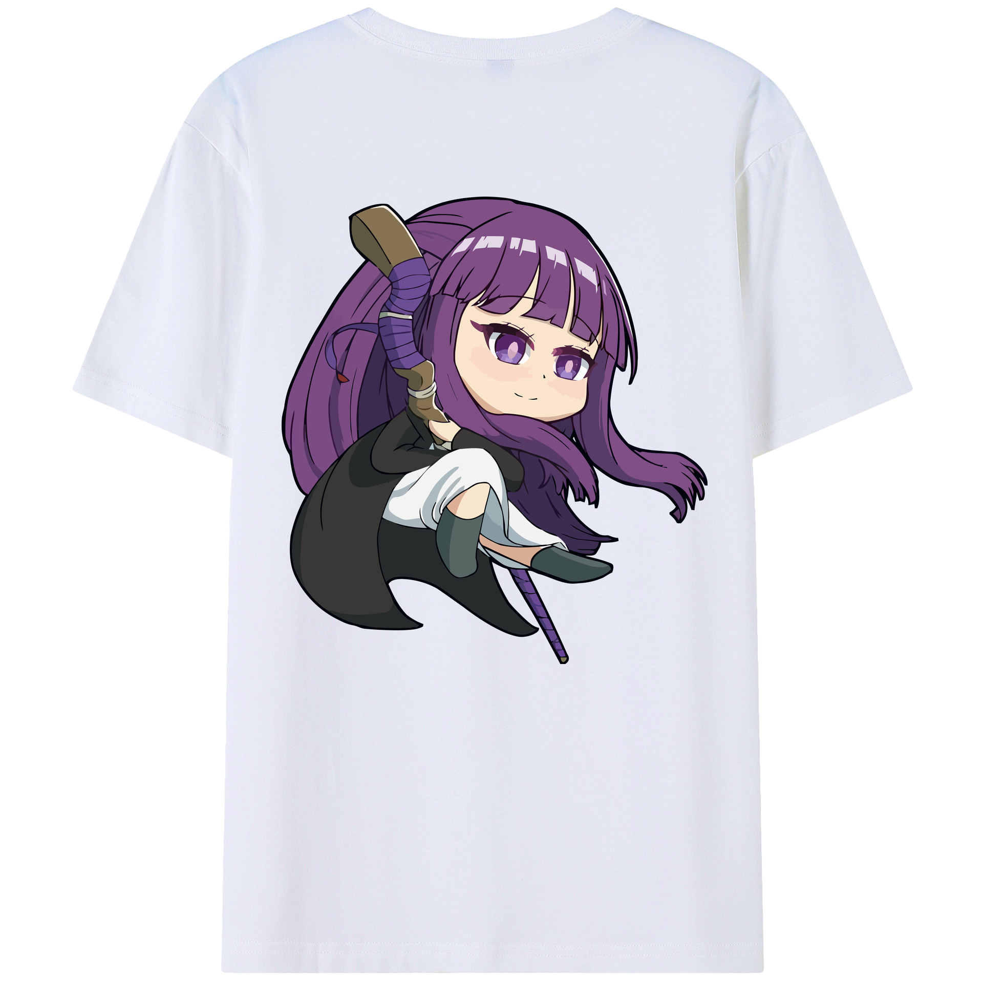 （画像用） 葬送のフリーレン Frieren レディース半袖Tシャツ(バックプリント)