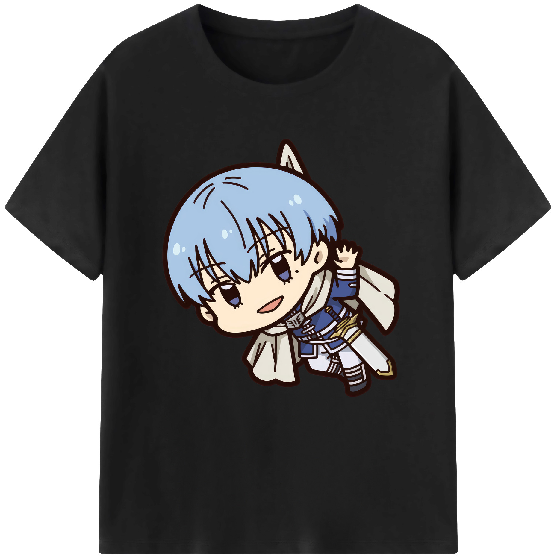 （画像用） 葬送のフリーレン Frieren レディースカジュアルプリントTシャツ（綿100％）