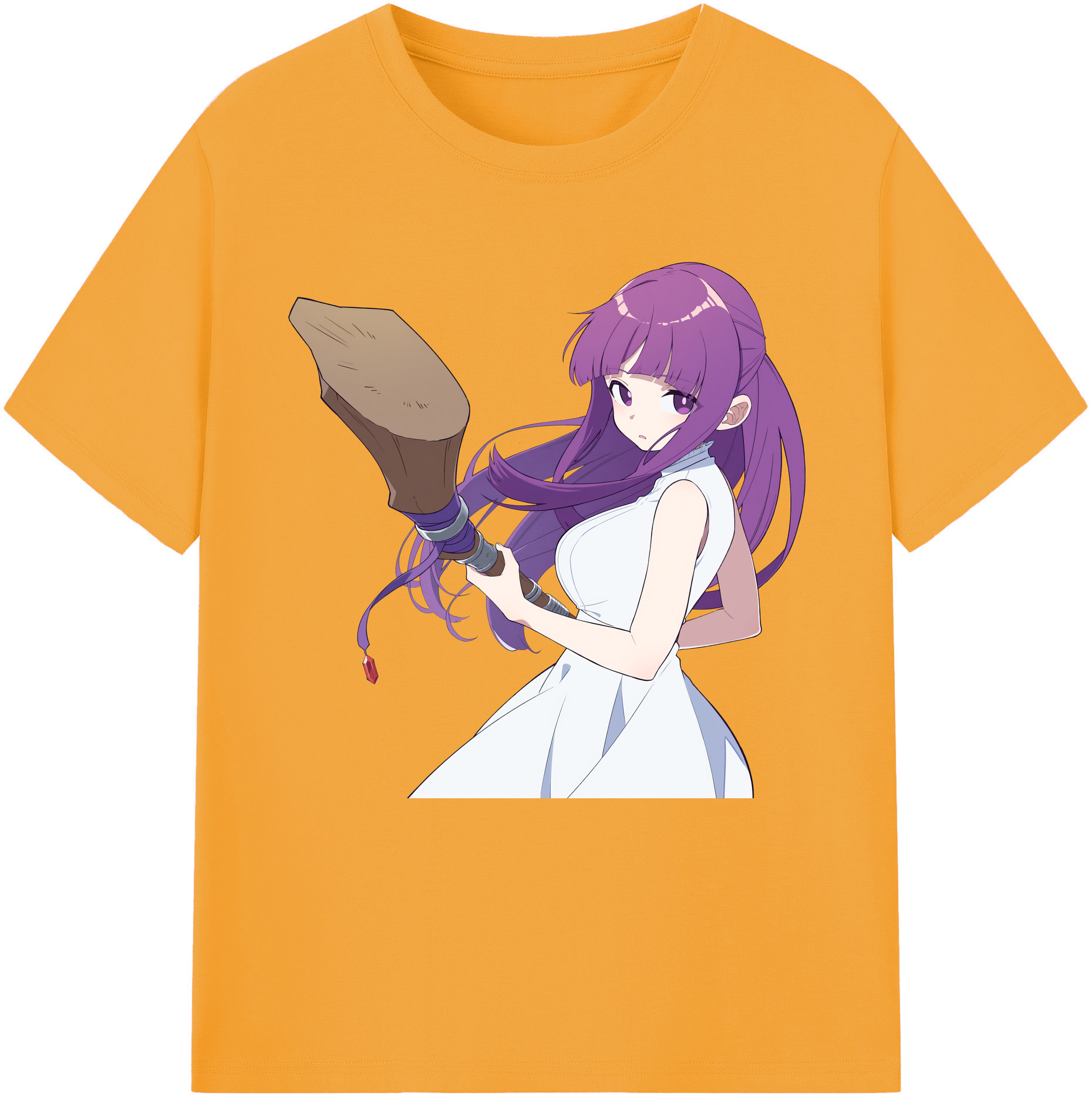 （画像用） 葬送のフリーレン Frieren レディースカジュアルプリントTシャツ（綿100％）