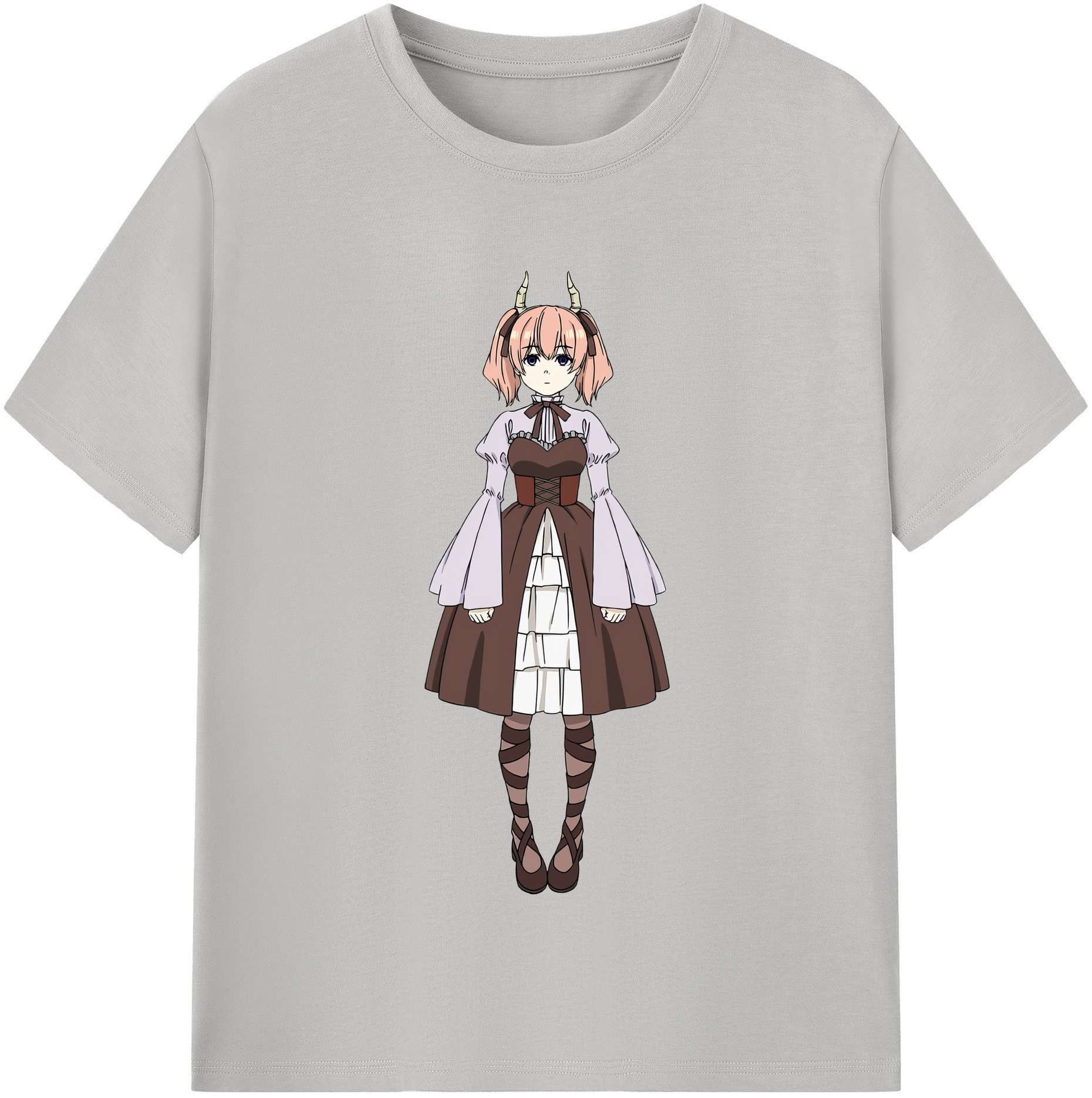 （画像用） 葬送のフリーレン Frieren レディースカジュアルプリントTシャツ（綿100％）