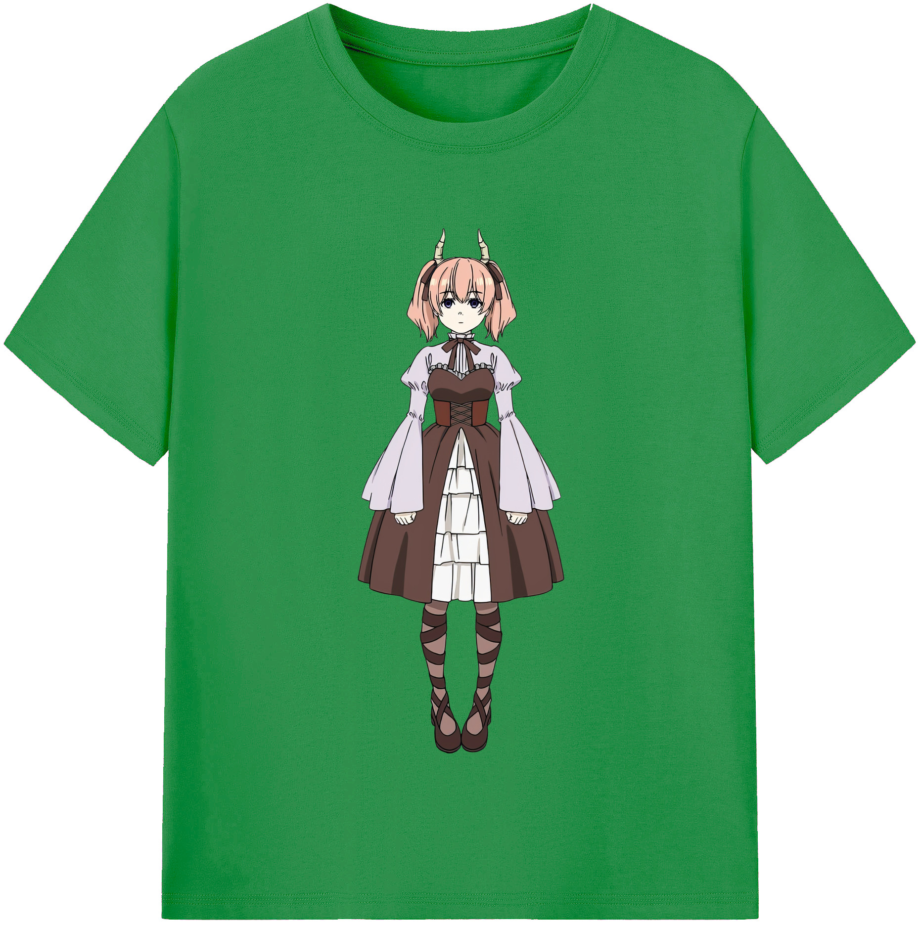 （画像用） 葬送のフリーレン Frieren レディースカジュアルプリントTシャツ（綿100％）
